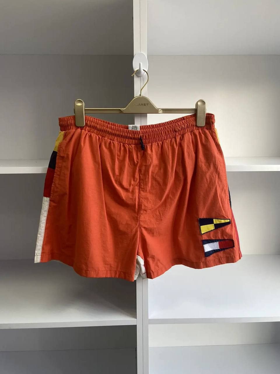 Tommy Hilfiger × Vintage Vintage 90s Tommy Hilfiger Nylon Shorts Size US 32 / EU 48 - 2 Thumbnail