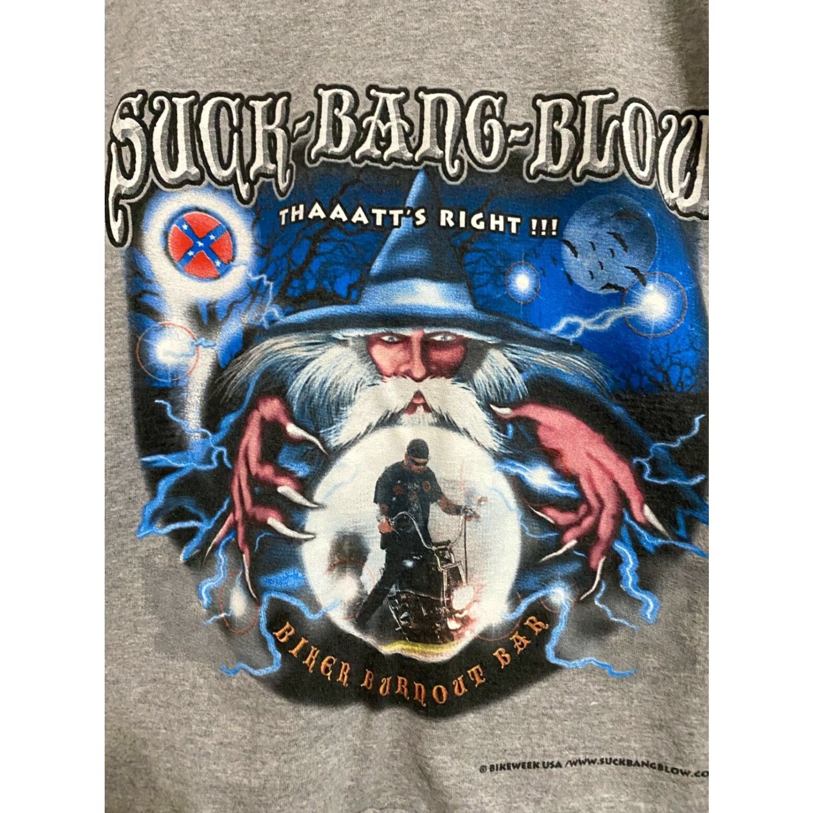 Vintage VINTAGE Suck Bang Blow Myrtle Beach Biker Burn Out Bar Rally 2001 Shirt Large Size L / US 10 / IT 46 - 2 Thumbnail