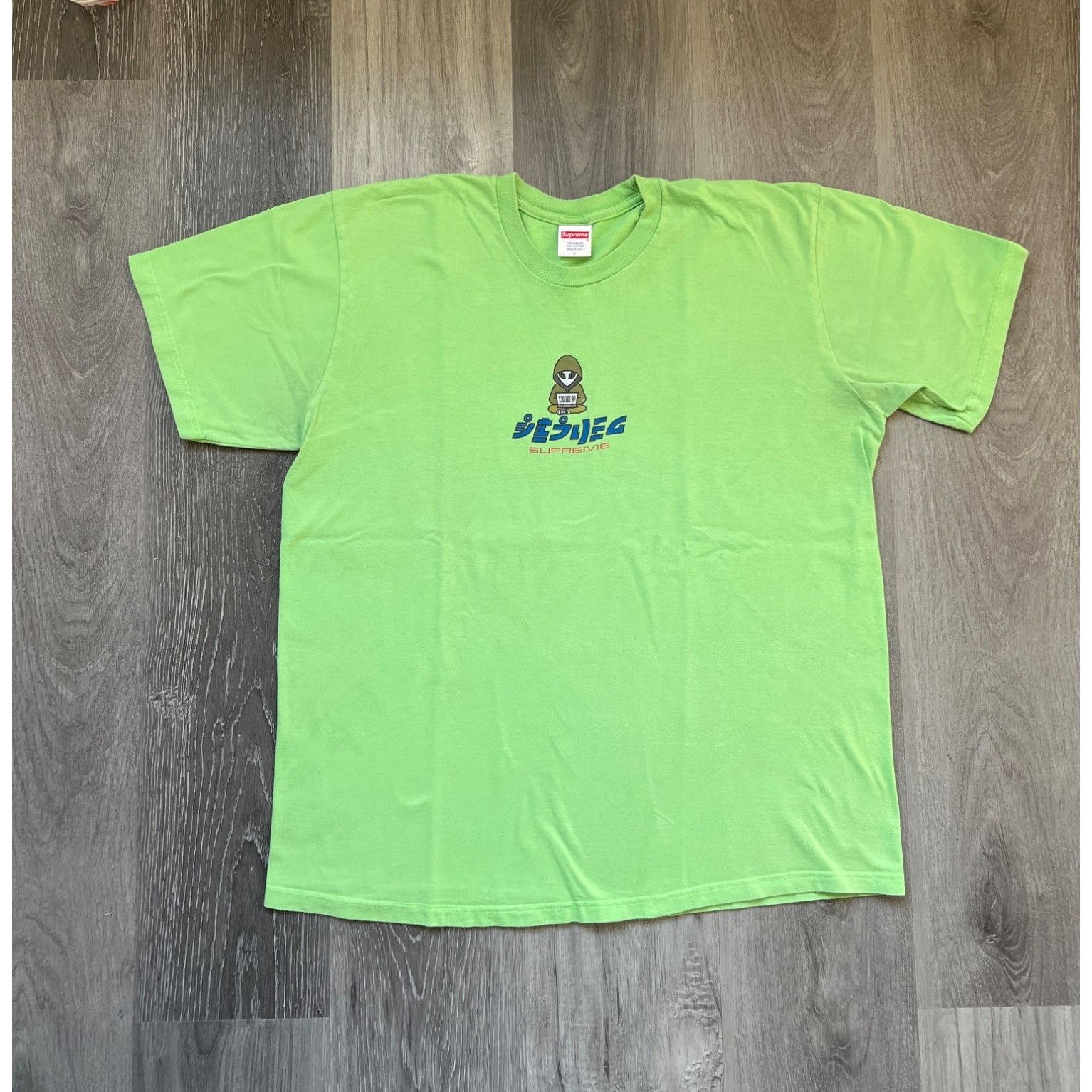Supreme Supreme Green Alien Hacker T-Shirt Large 100% Cotton Made In Size US L / EU 52-54 / 3 - 1 Thumbnail