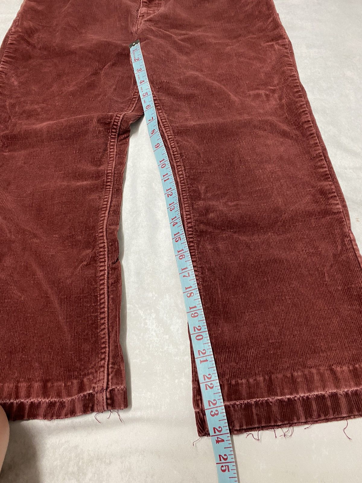 Levi's × Vintage Vintage 90’s Burgundy Corduroy Orange Tab Levi’s (34x24) Size US 34 / EU 50 - 7 Thumbnail