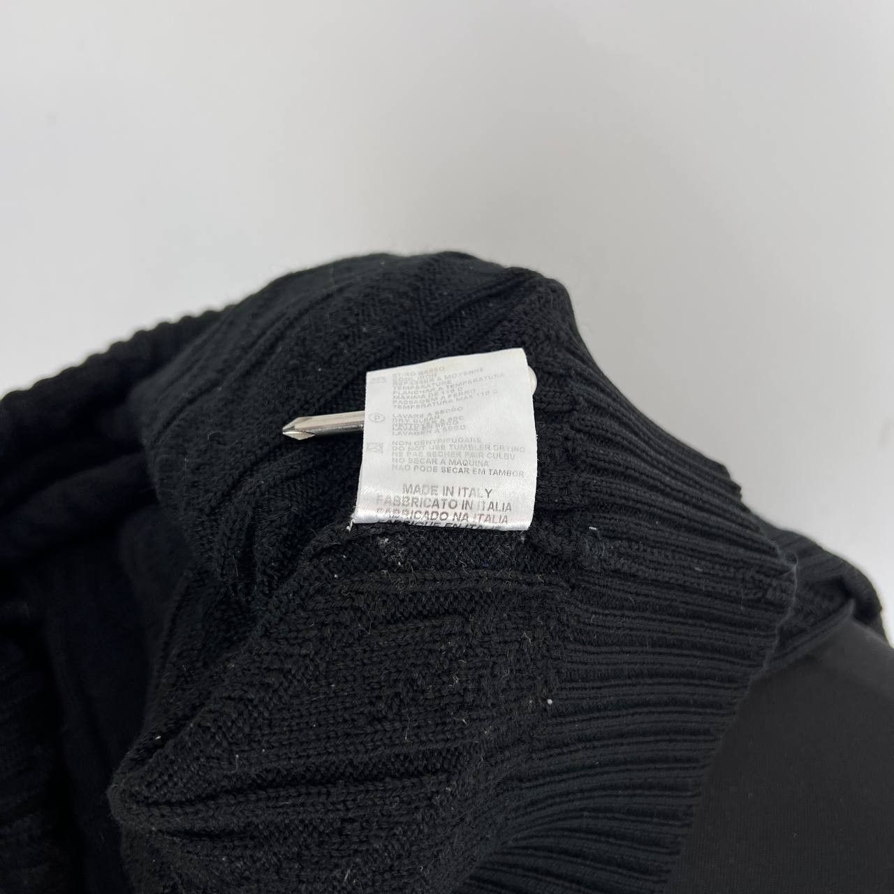Versace Versace Black Sweater High Neck Size XL Size US XL / EU 56 / 4 - 9 Thumbnail
