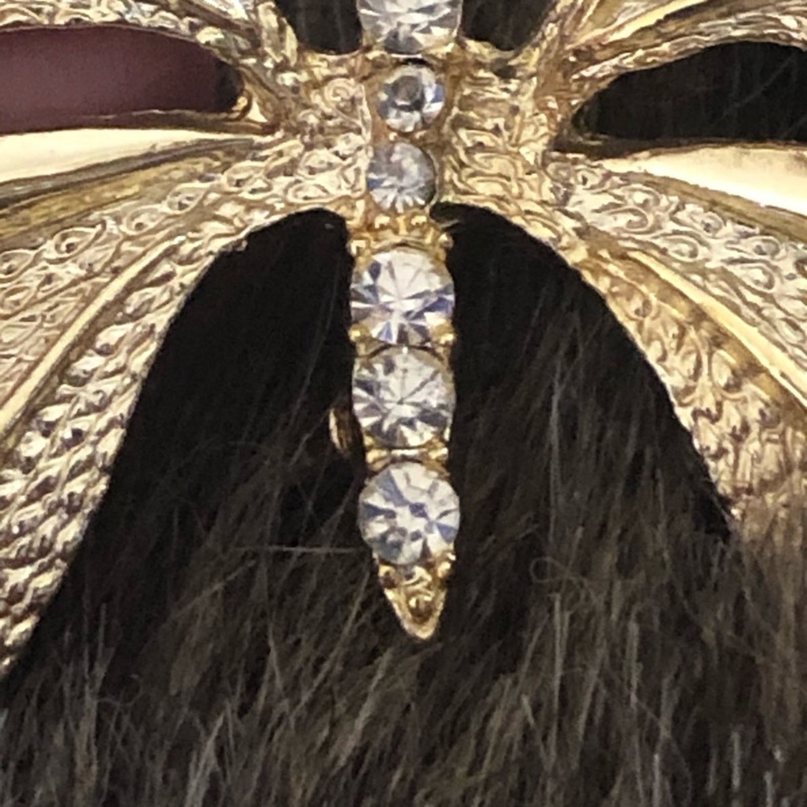 Vintage Vintage Gerrys gold butterfly stone accent brooch Size ONE SIZE - 7 Thumbnail