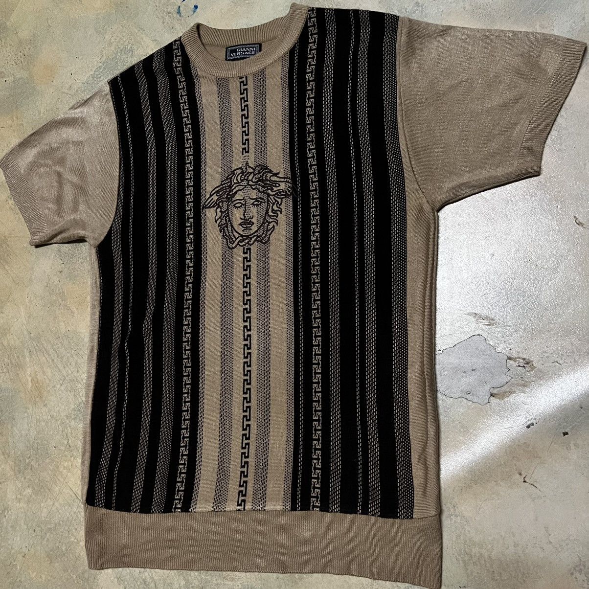 Versace Gianni Versace Big Logo Knitwear Size US M / EU 48-50 / 2 - 2 Thumbnail
