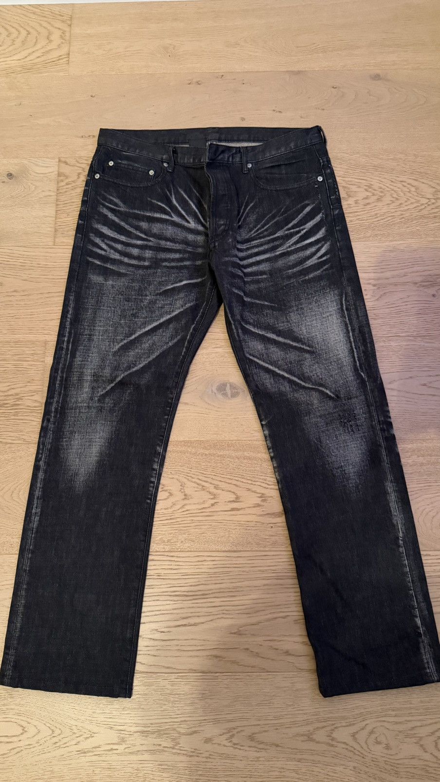 Celine × Hedi Slimane FW20 Dylan Flare Black Leather Pants sz28