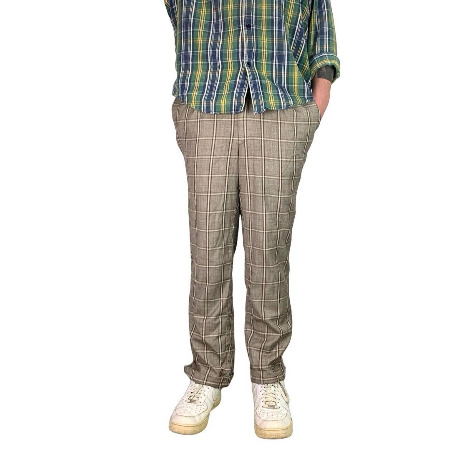 Vintage Vintage plaid pants Size US 34 / EU 50 - 1 Thumbnail