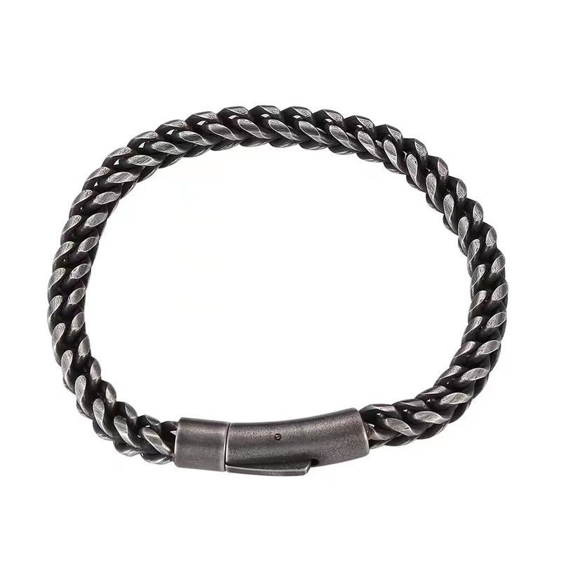 Jewelry Hip-Hop Geometric Titanium Steel Bracelet Size ONE SIZE - 4 Thumbnail