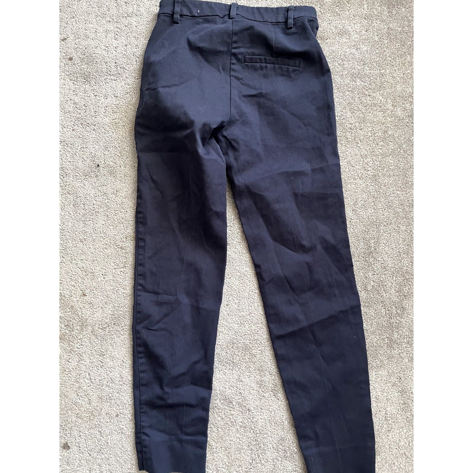 H&M H&M Dress Pants Women Size 2 Blue Pull-On Side Zip Ankle Workwear Business Casual Womens Size 26" / US 2 / IT 38 - 3 Thumbnail