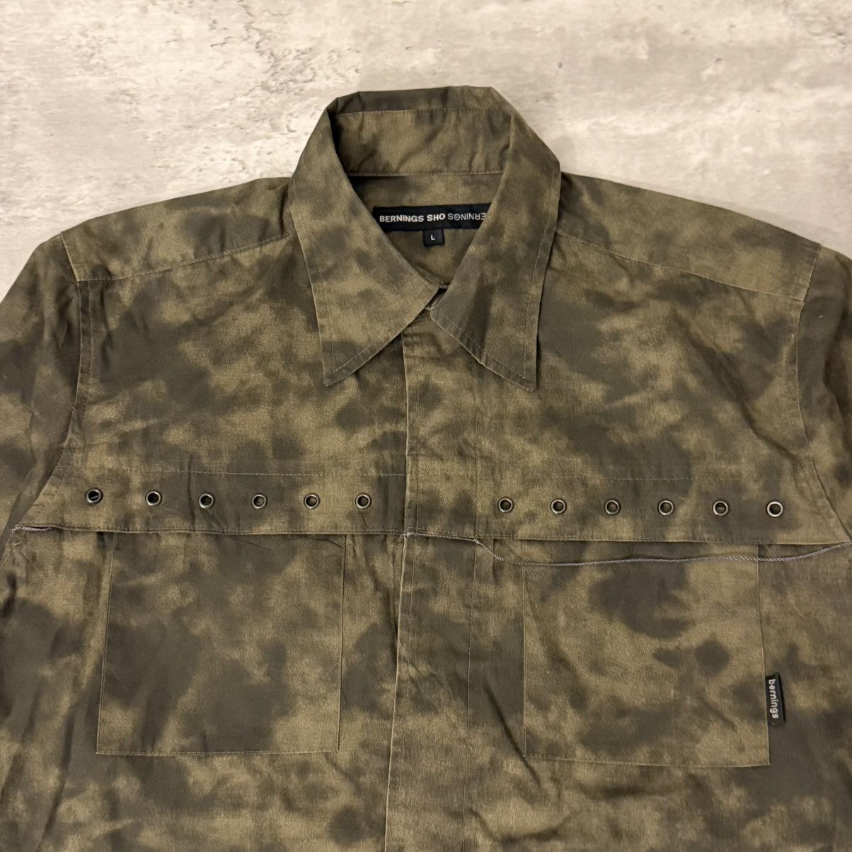 BERNINGS SHO BERNINGS SHO Hidden Snap Button Shirt Size US L / EU 52-54 / 3 - 2 Thumbnail