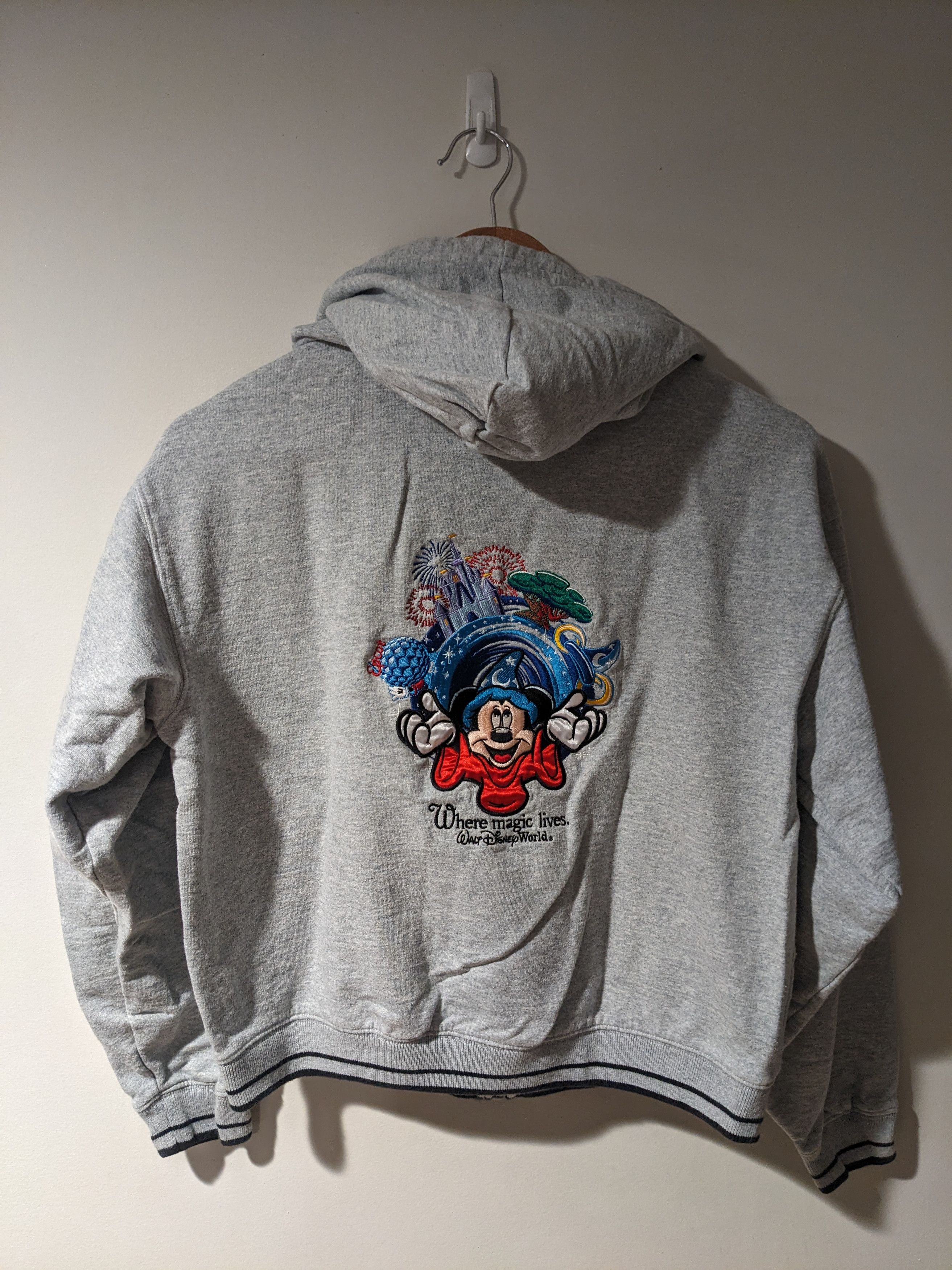 Disney × Vintage Vintage Y2K Walt Disney World Where Kids Full Zip Hoodie Size US XL / EU 56 / 4 - 1 Thumbnail