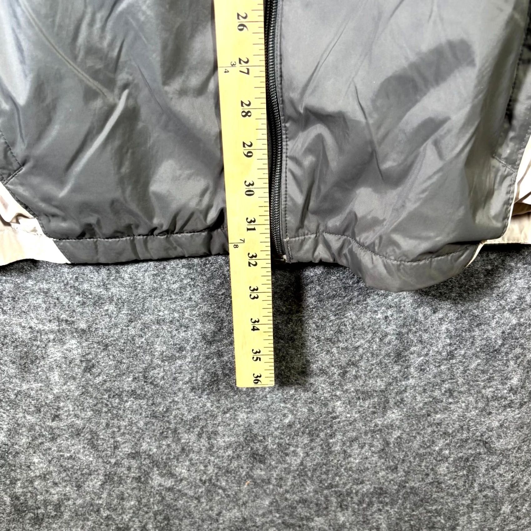 Rains Columbia Rain Jacket Mens Small Gray Beige Colorblock Full Zip Hiking Jacket Size US S / EU 44-46 / 1 - 5 Thumbnail