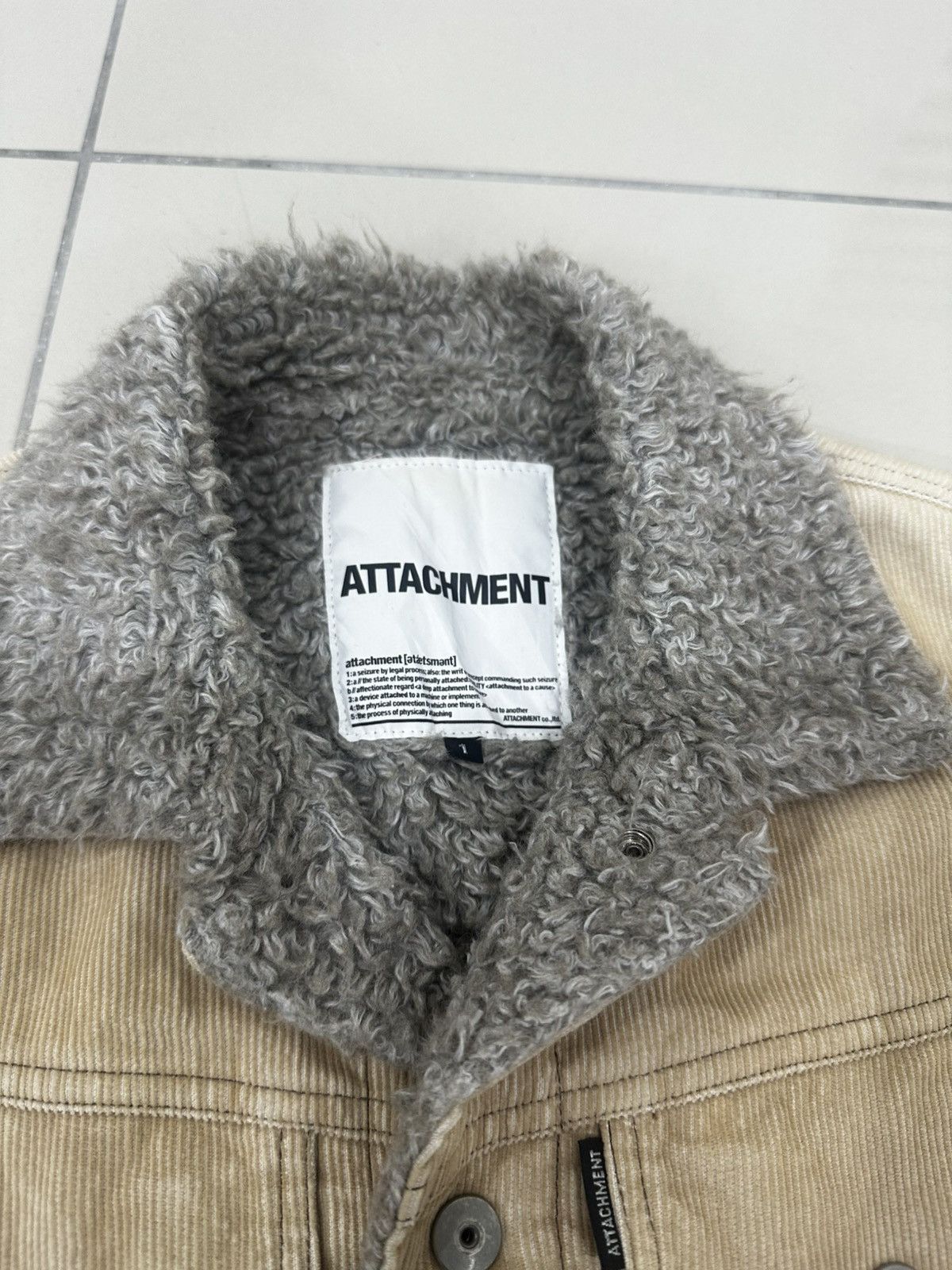 Attachment Attachment Trucker Jacket Corduroy Sherpa Design Jacket Size US S / EU 44-46 / 1 - 4 Thumbnail