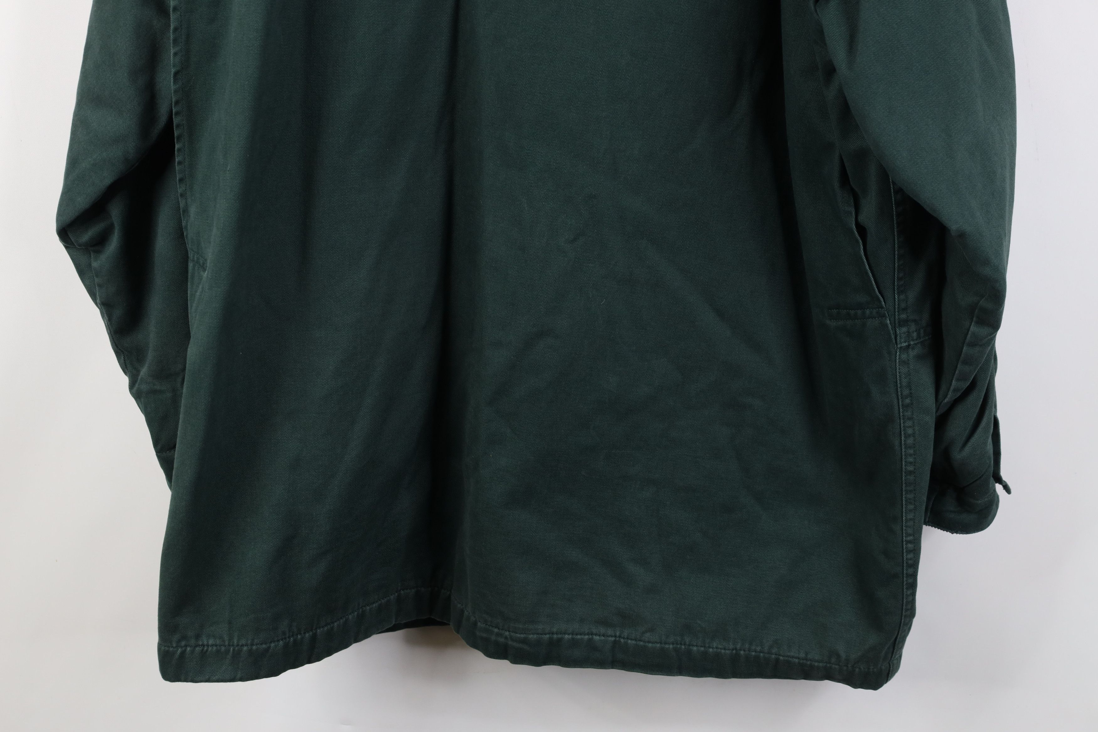 Vintage Vintage 90s Streetwear Flannel Lined Chore Barn Jacket Green Size L / US 10 / IT 46 - 15 Thumbnail