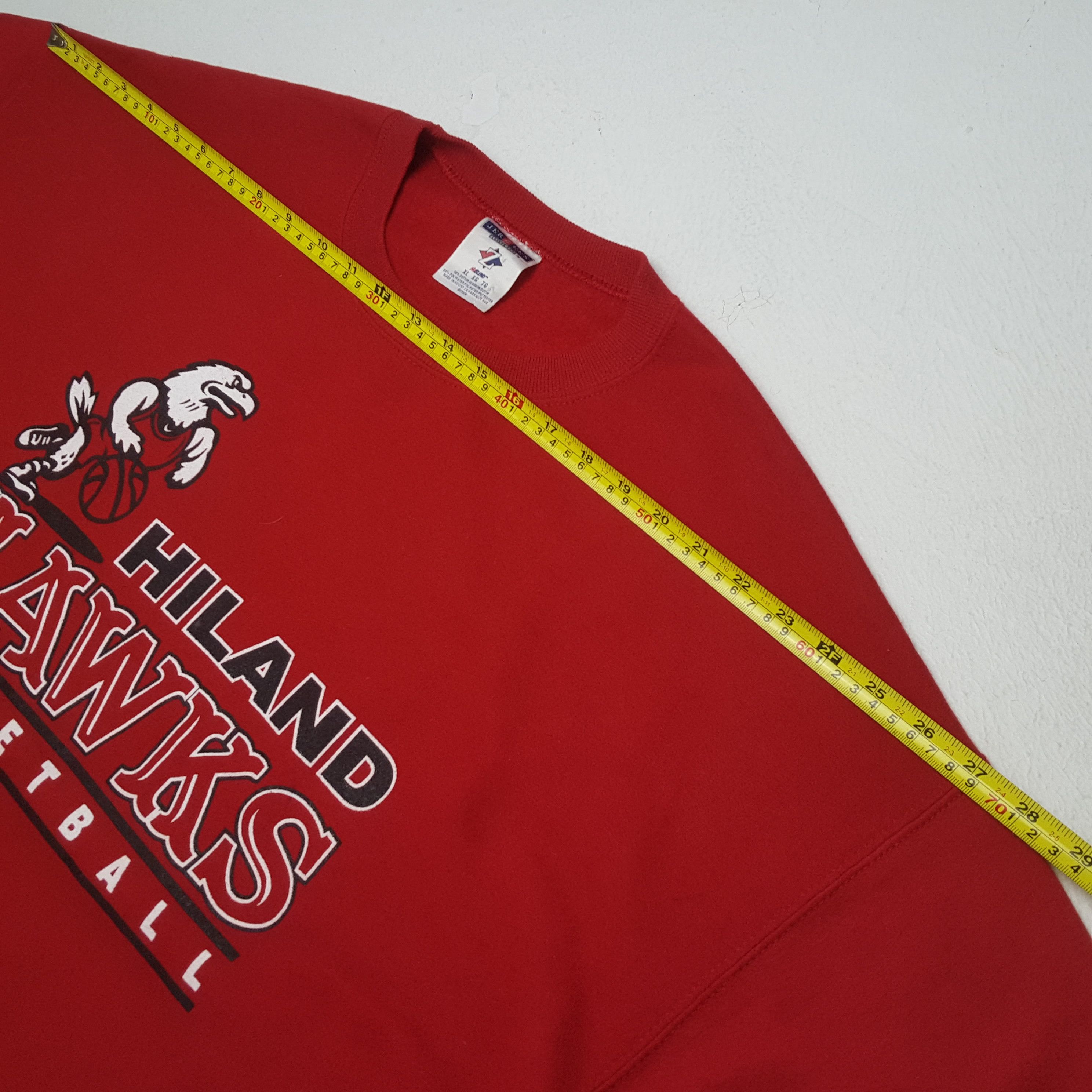 NBA × Vintage HILAND HAWKS BASKETBALL Team Sweatshirt Size US XL / EU 56 / 4 - 4 Thumbnail