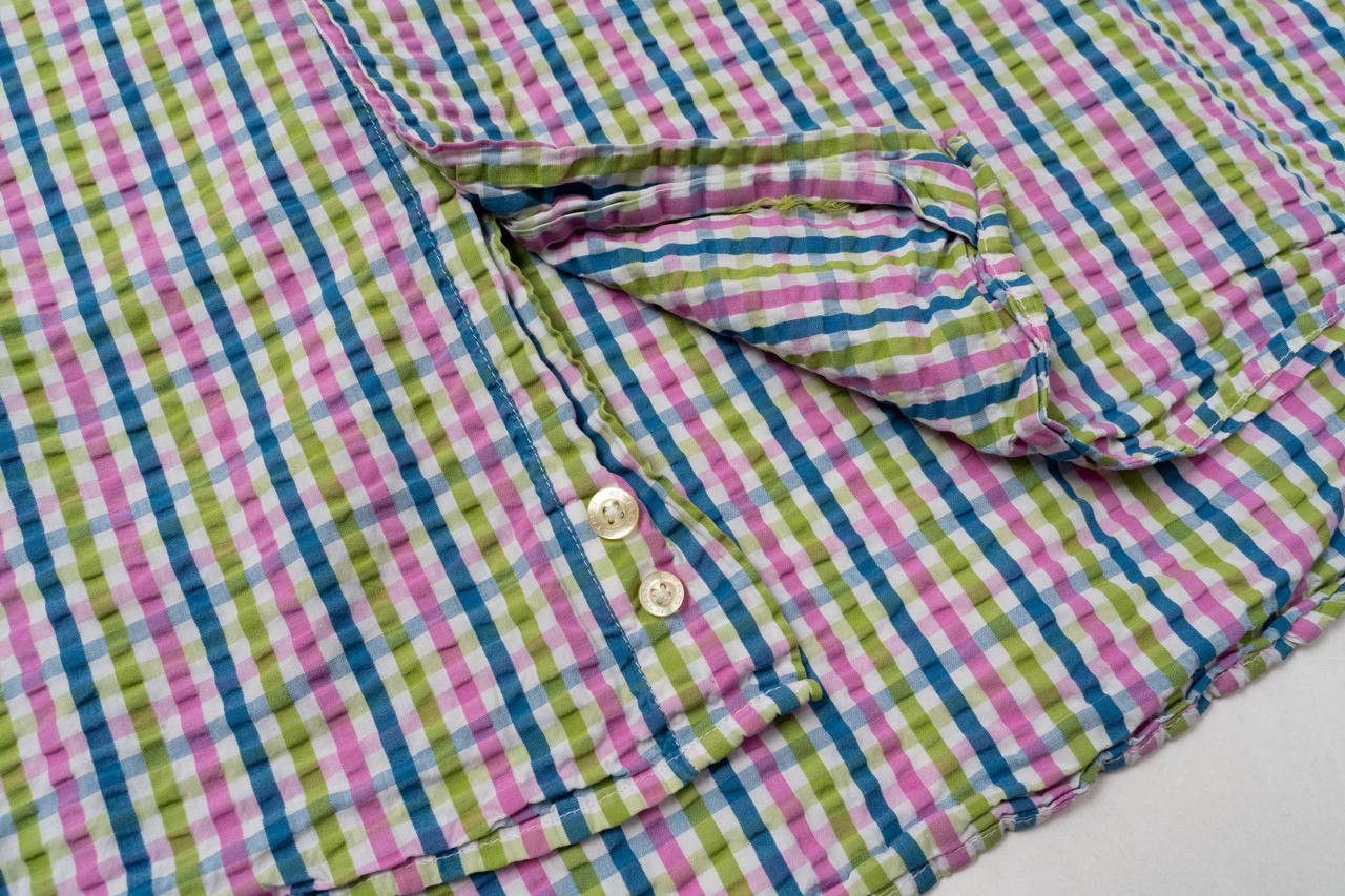 Etro 🔵ETRO Italy 39 Multicolour Check Bottom Up Shirt Made Italy Size US M / EU 48-50 / 2 - 8 Thumbnail