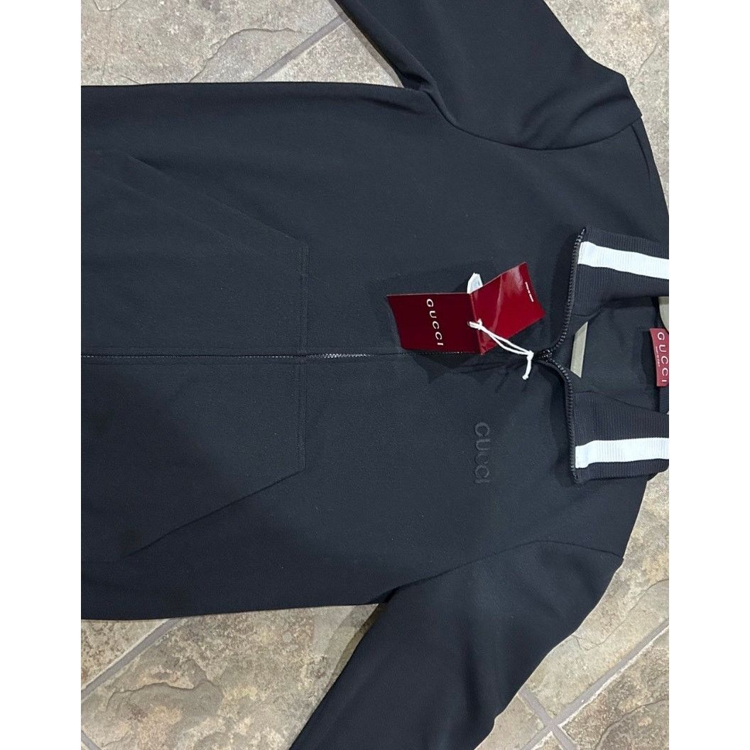 Gucci Gucci jersey technical, zip up jacket, web, trim, size m Size US M / EU 48-50 / 2 - 7 Thumbnail