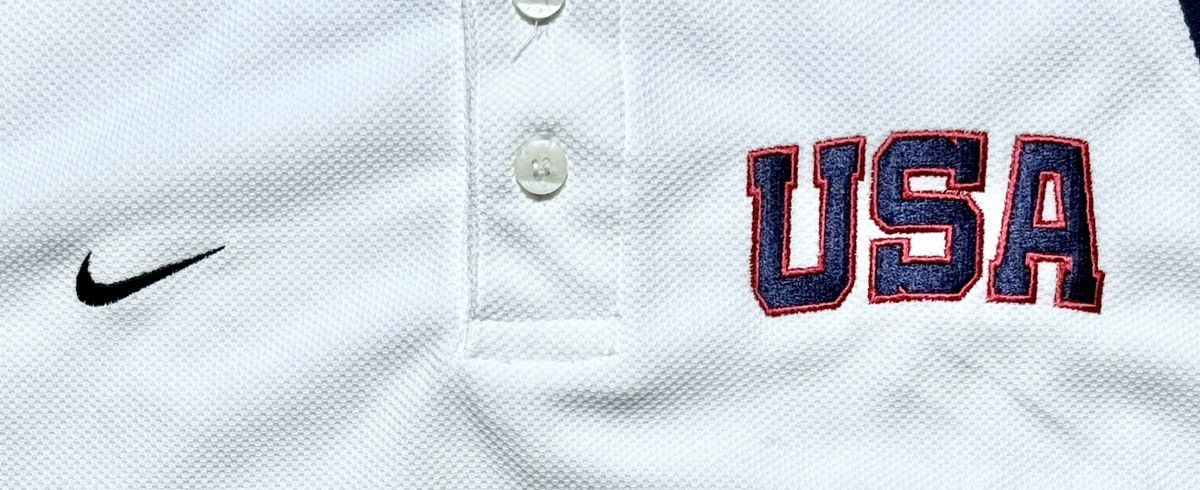 Nike × USA Olympics × Vintage Vintage 2004 Nike USA Olympic Athens Polo Shirt size M Size US M / EU 48-50 / 2 - 2 Thumbnail
