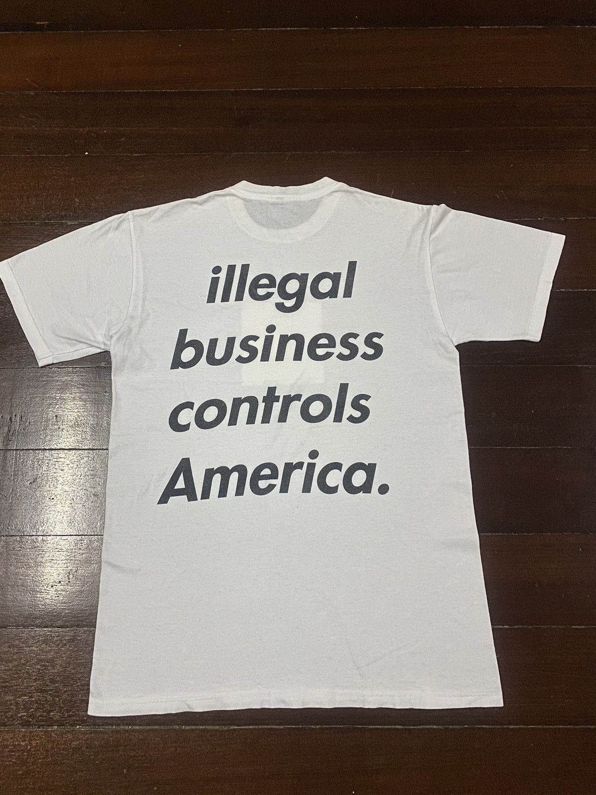 Supreme Supreme illegal business controls America tee Size US M / EU 48-50 / 2 - 8 Thumbnail