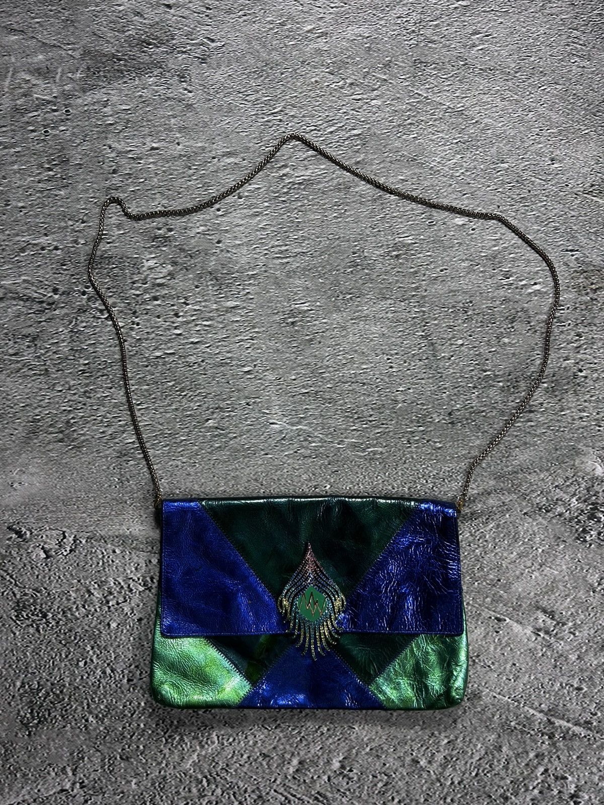 H&M × Matthew Williamson Matthew Williamson HM crossbody Bag Y2K green blue Size ONE SIZE - 1 Thumbnail