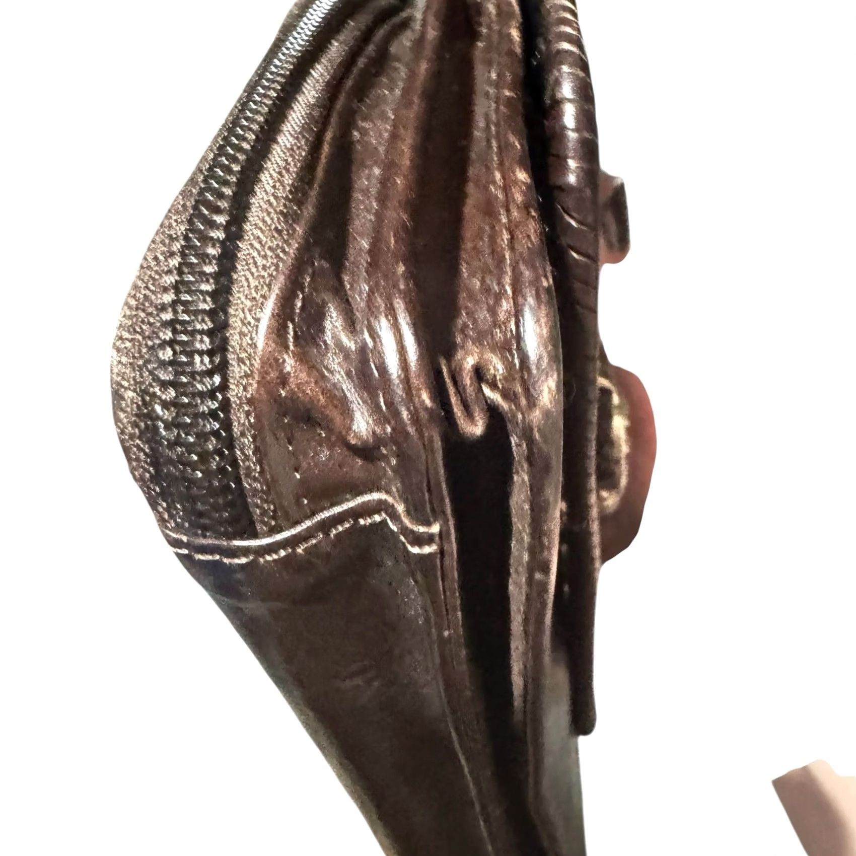 Brighton BRIGHTON Brown Croc Leather Whip-Stitch Crossbody Wallet Clutch Organizer Womens Crossbody Clutch Wallet Size ONE SIZE - 2 Thumbnail