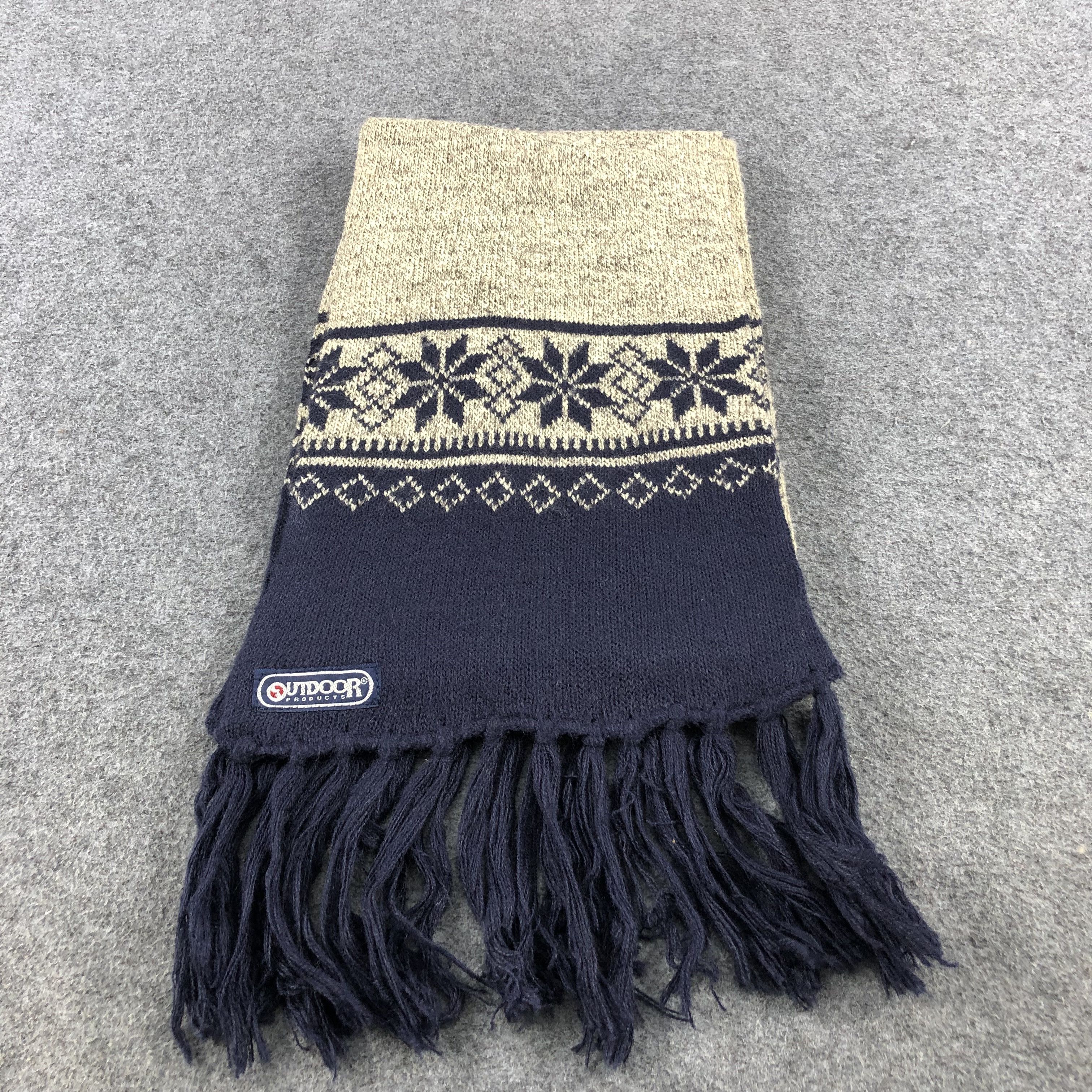 Vintage Outdoor Wool Scarf Muffler V725 Size ONE SIZE - 2 Thumbnail