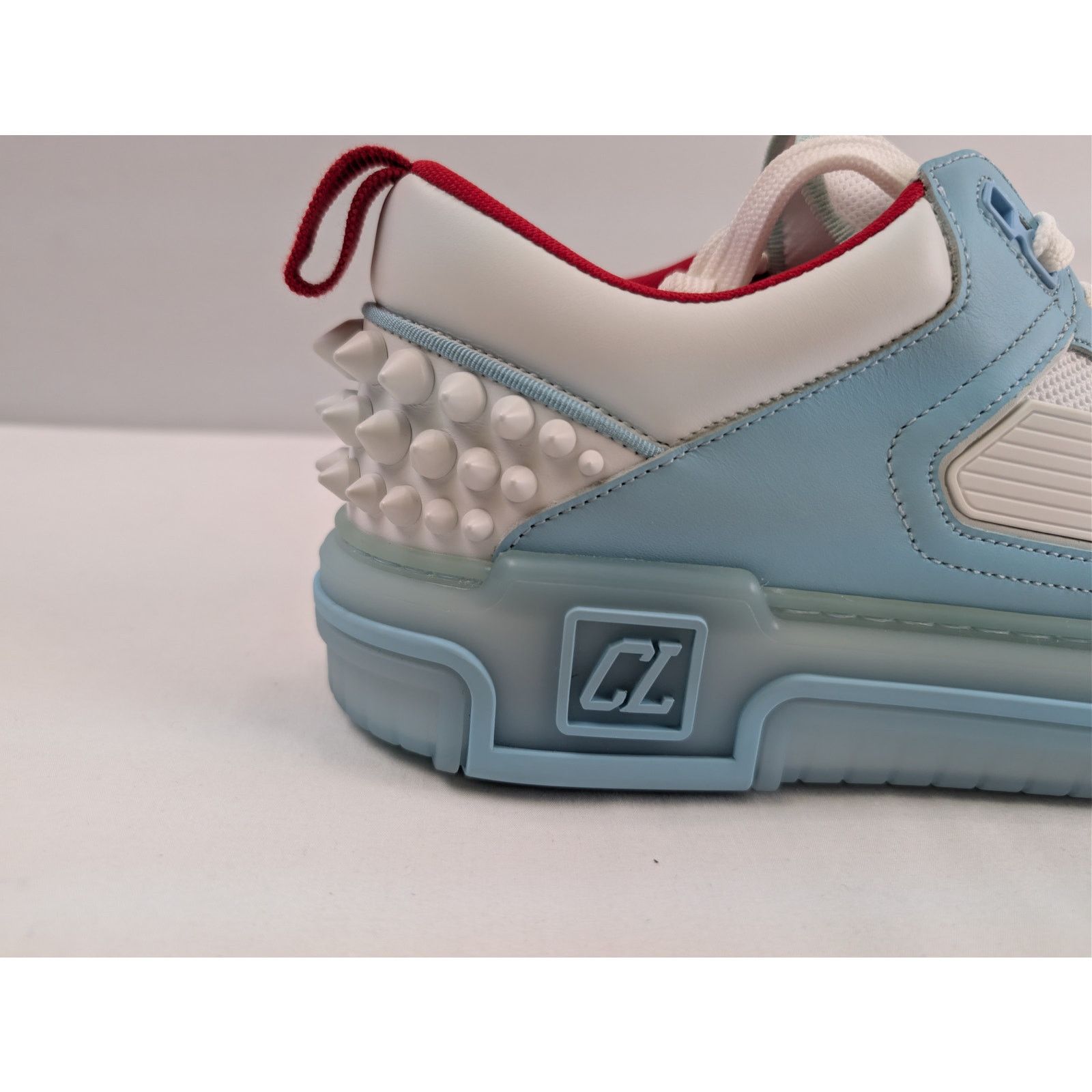 Christian Louboutin o1rshd1 Astroloubi low-top sneaker in light blue and white Size US 12 / EU 45 - 5 Thumbnail