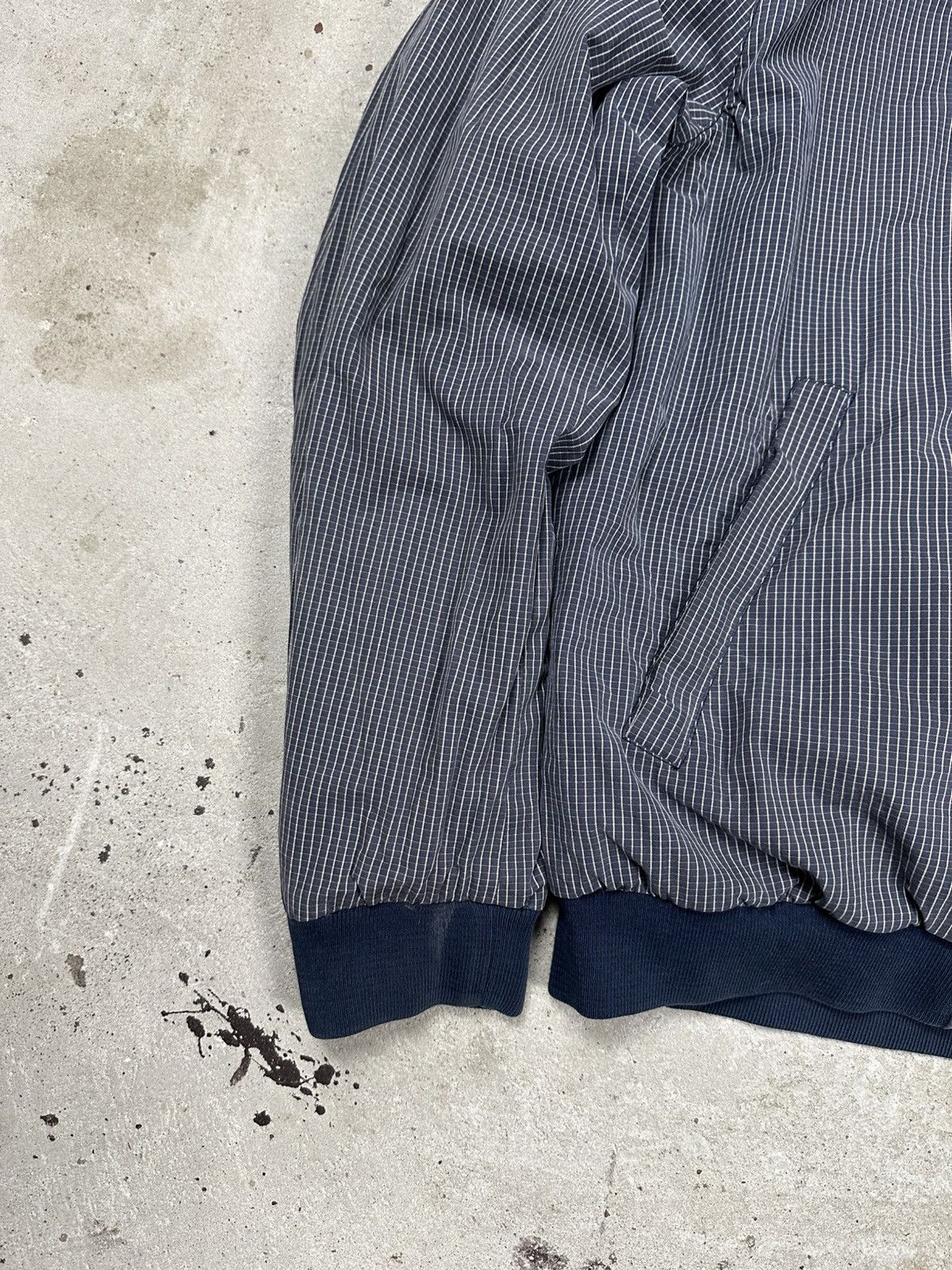 Lacoste × Vintage Vintage 90s Lacoste Reversible Bomber Jacket Navy Check Size US L / EU 52-54 / 3 - 8 Thumbnail