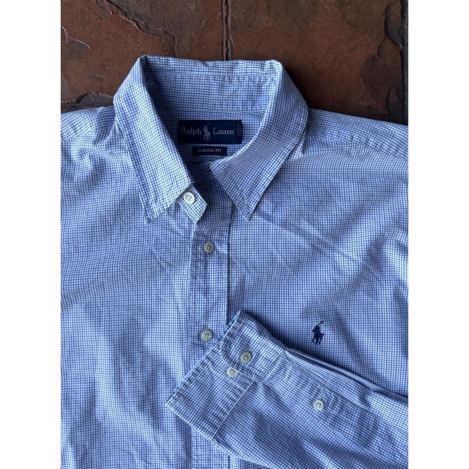 Polo Ralph Lauren VINTAGE Polo Ralph Lauren Shirt Mens 17 34/35 Stripe Classic Fit Preppy Shirt Size US XL / EU 56 / 4 - 2 Thumbnail