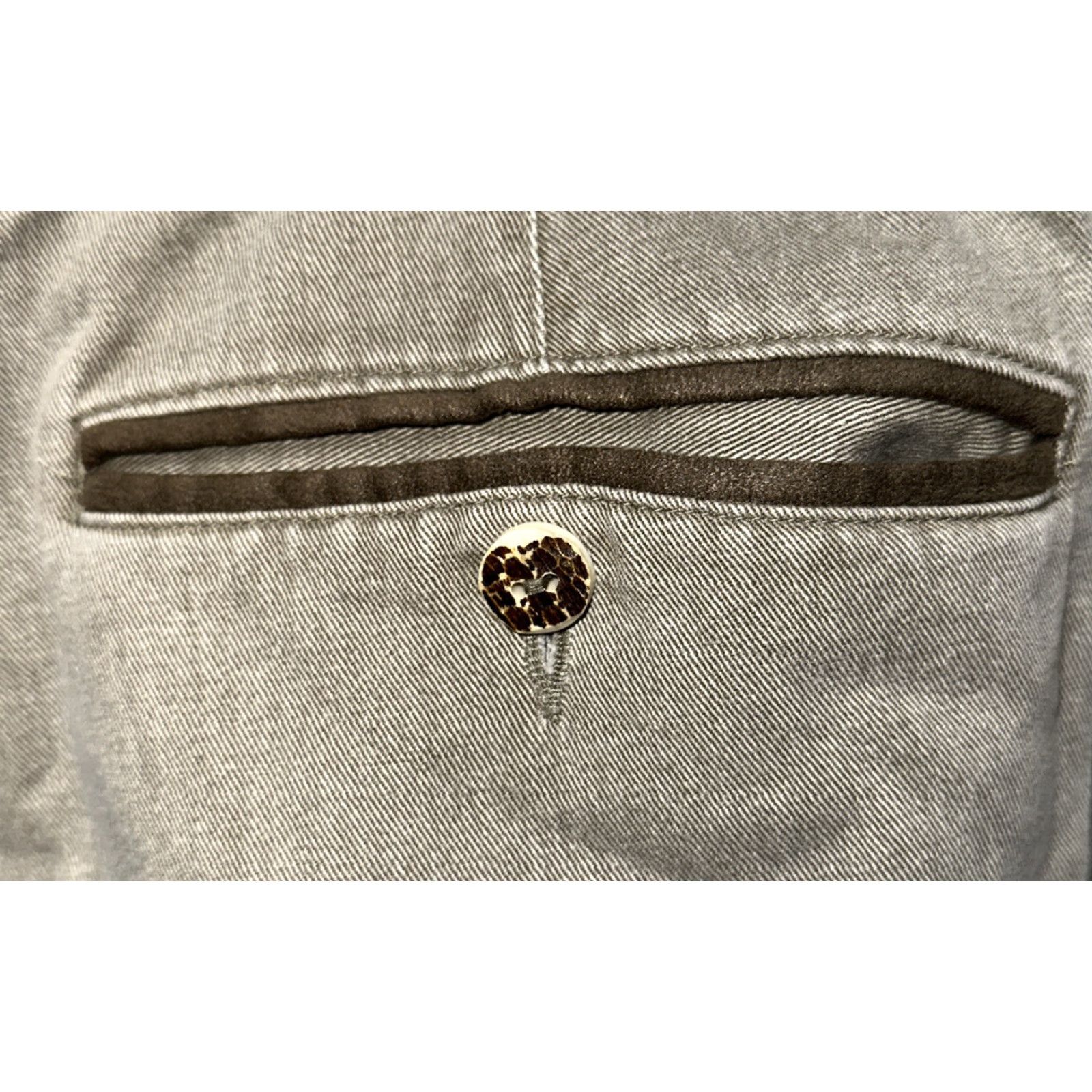 Vintage Alphorn Mens Gray Cotton Zip Fly Casual Pants Size 34 X 33 Pants Regular Men Gray 34 Inseam 33 X 34 Short? Size US 34 / EU 50 - 5 Thumbnail