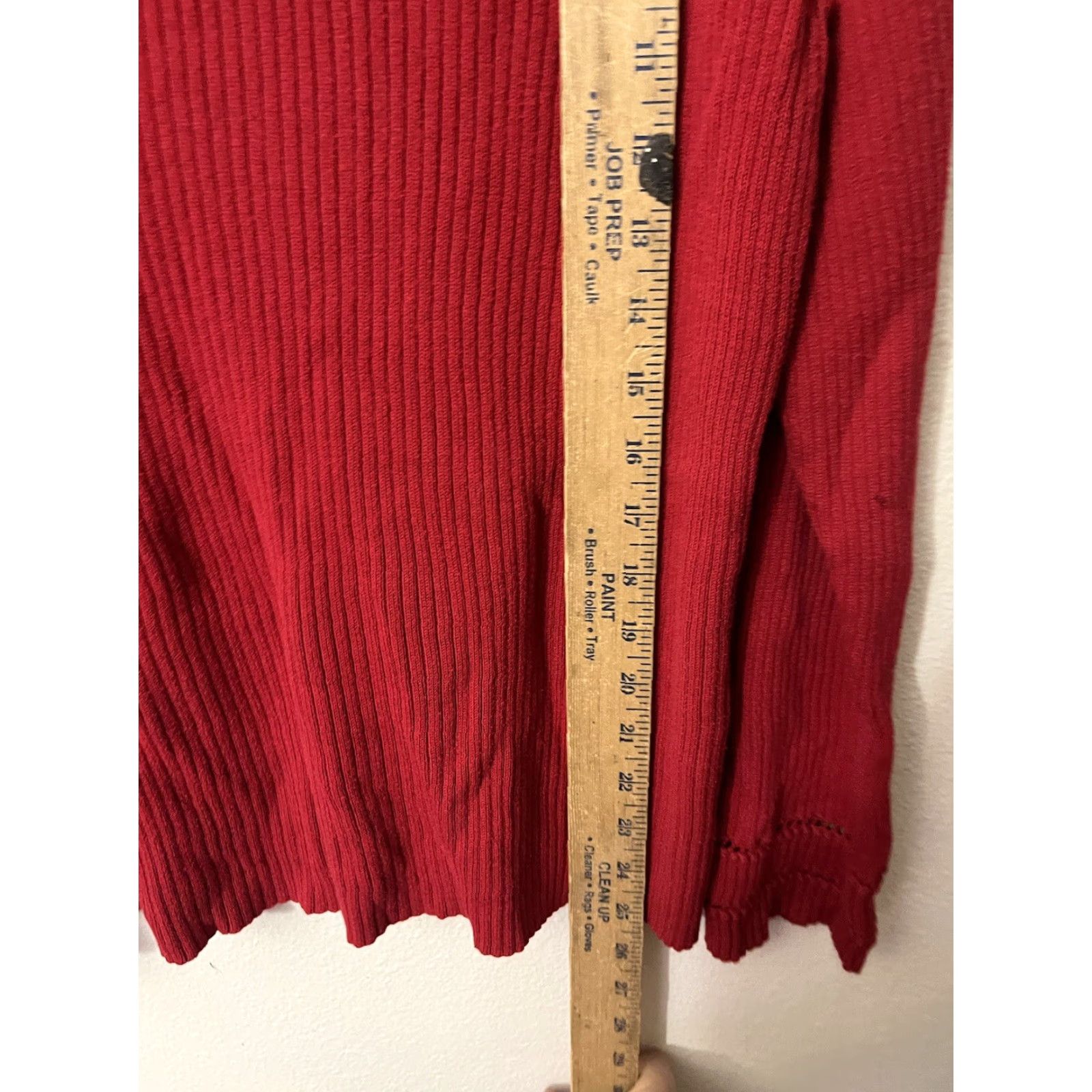 Vintage Venezia Women Sweater SIZE L V-Neck Pullover Knit Red Size L / US 10 / IT 46 - 4 Thumbnail