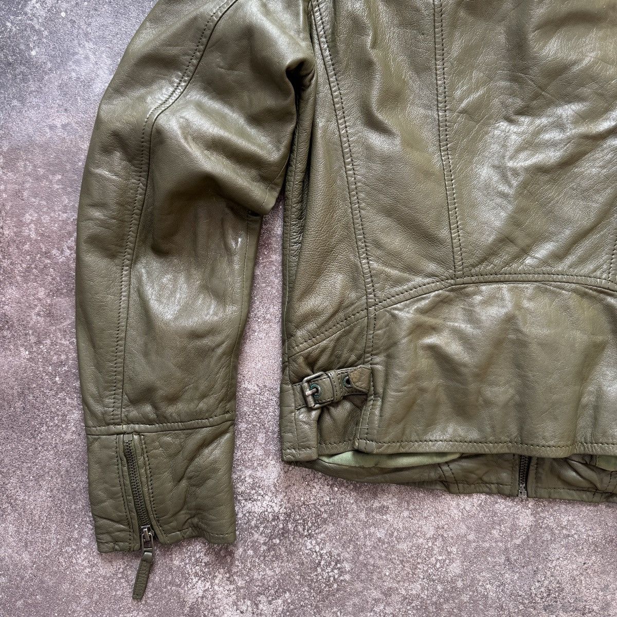 If Six Was Nine Gipsy Vintage Avant Garde Zip Details Leather Biker Jacket Size S / US 4 / IT 40 - 13 Thumbnail