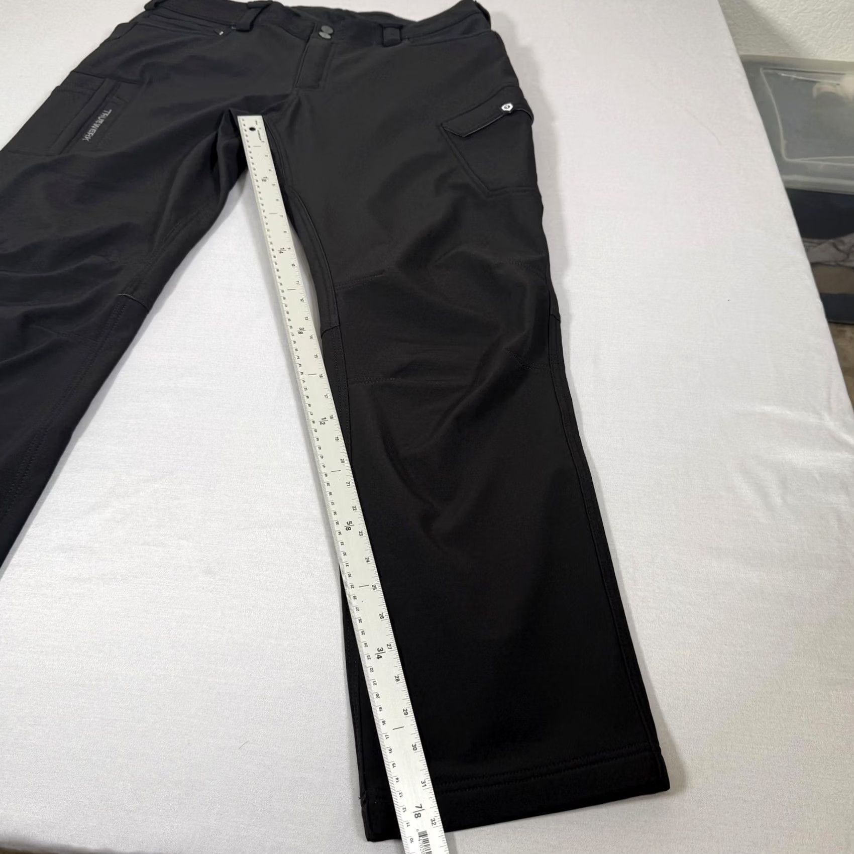 Vintage Truewerk Pants Mens 38x32 Black T3 Werkpant Cargo Fleece Lined Stretch Workwear Size US 38 / EU 54 - 4 Thumbnail
