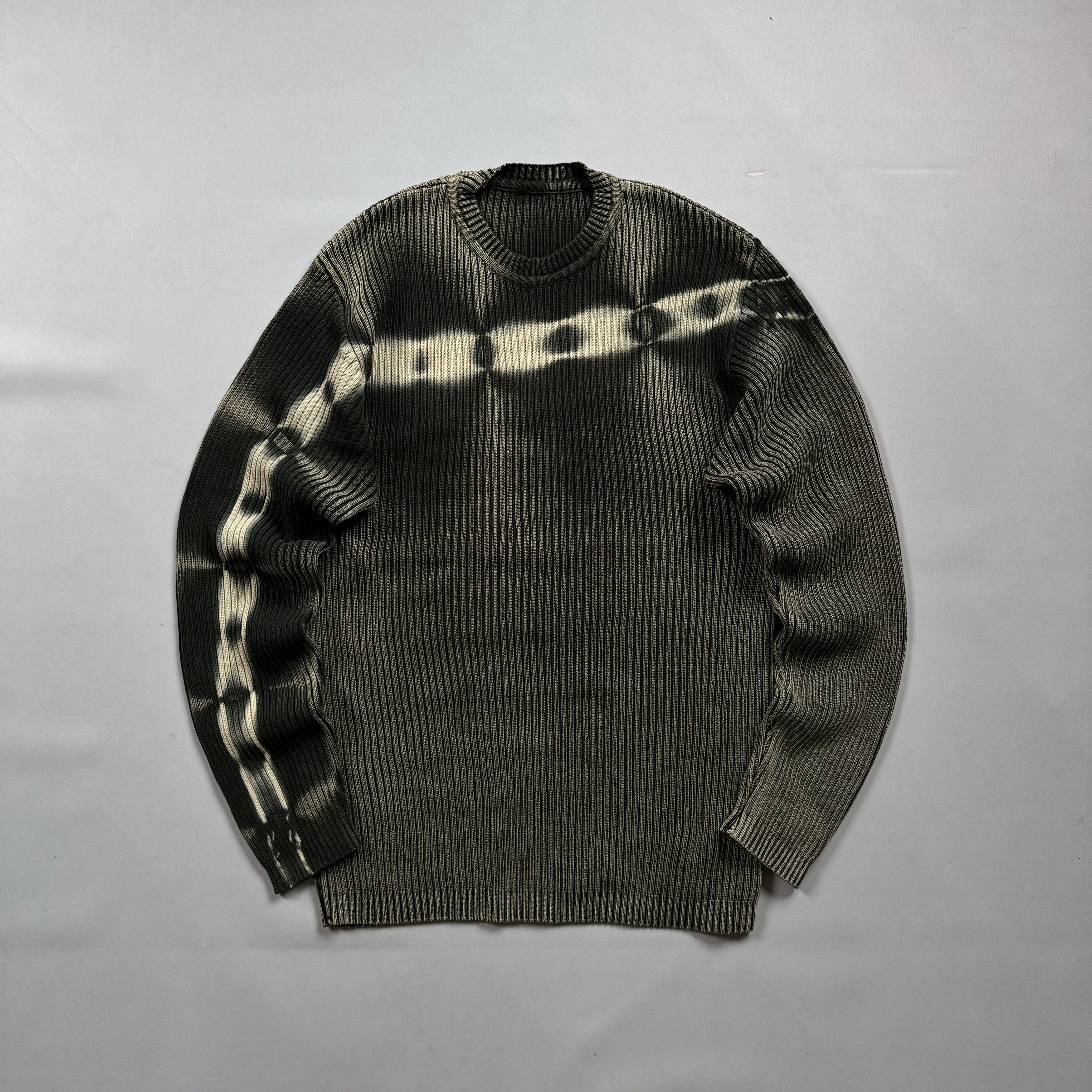 Japanese Brand VINTAGE RIBBED FADED KNIT SWEATER JUNYA WATANABE STYLE Y2K Size US L / EU 52-54 / 3 - 1 Thumbnail