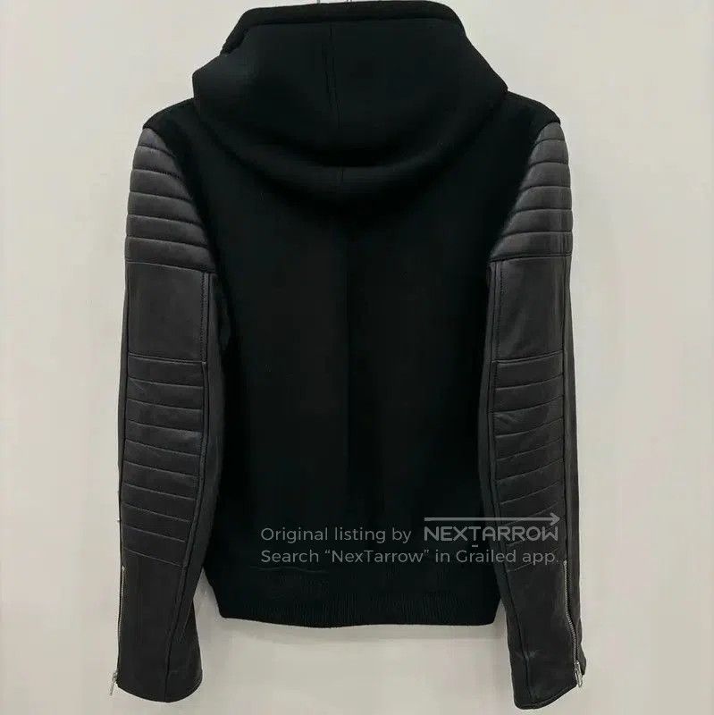 Givenchy Givenchy Black Leather Stripe Women's Jacket . Size M / US 6-8 / IT 42-44 - 2 Thumbnail
