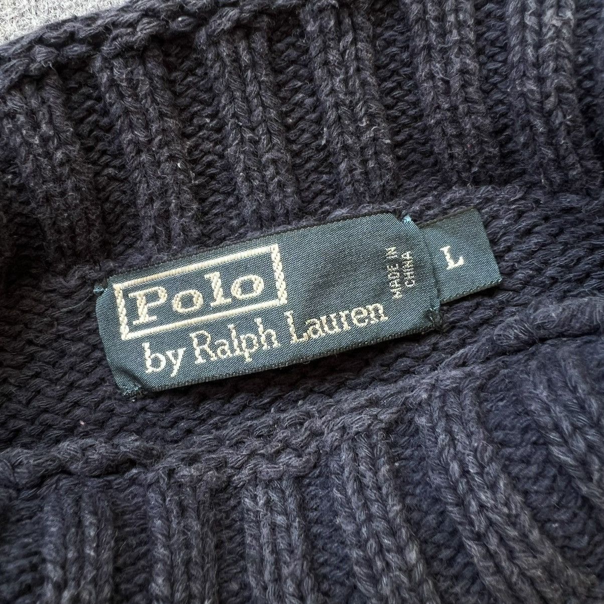 Designer × Polo Ralph Lauren × Vintage Vintage Polo Ralph Lauren American Flag Knit Sweater Size US L / EU 52-54 / 3 - 4 Thumbnail