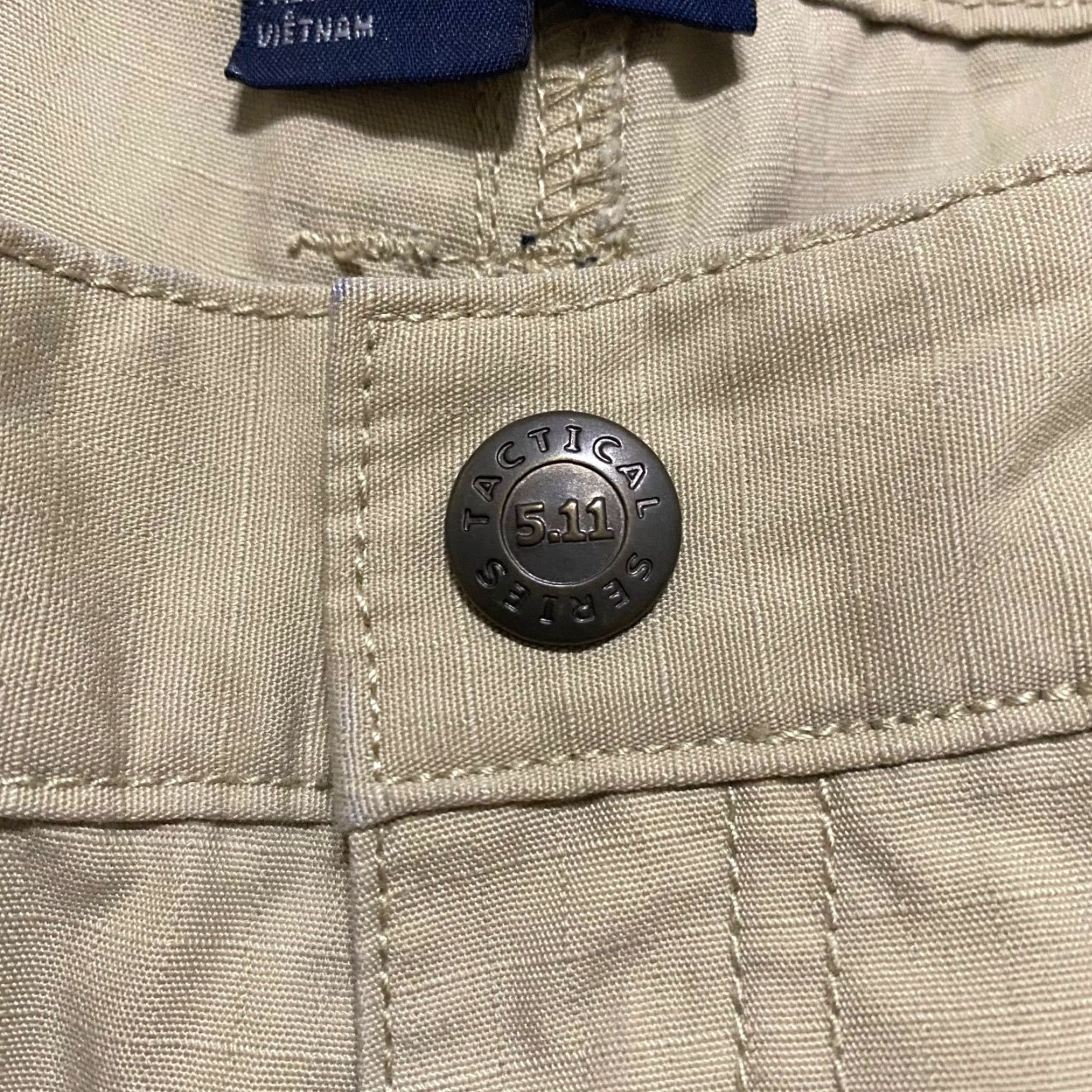 Vintage 5.11 Tactical Womens Pants 16 Beige Cargo Ripstop Utility Hiking Covert Military Army Pockets 5.11 Tactical Womens Regular Straight Jeans? Wait. Size 38" / US 16 / IT 52 - 4 Thumbnail