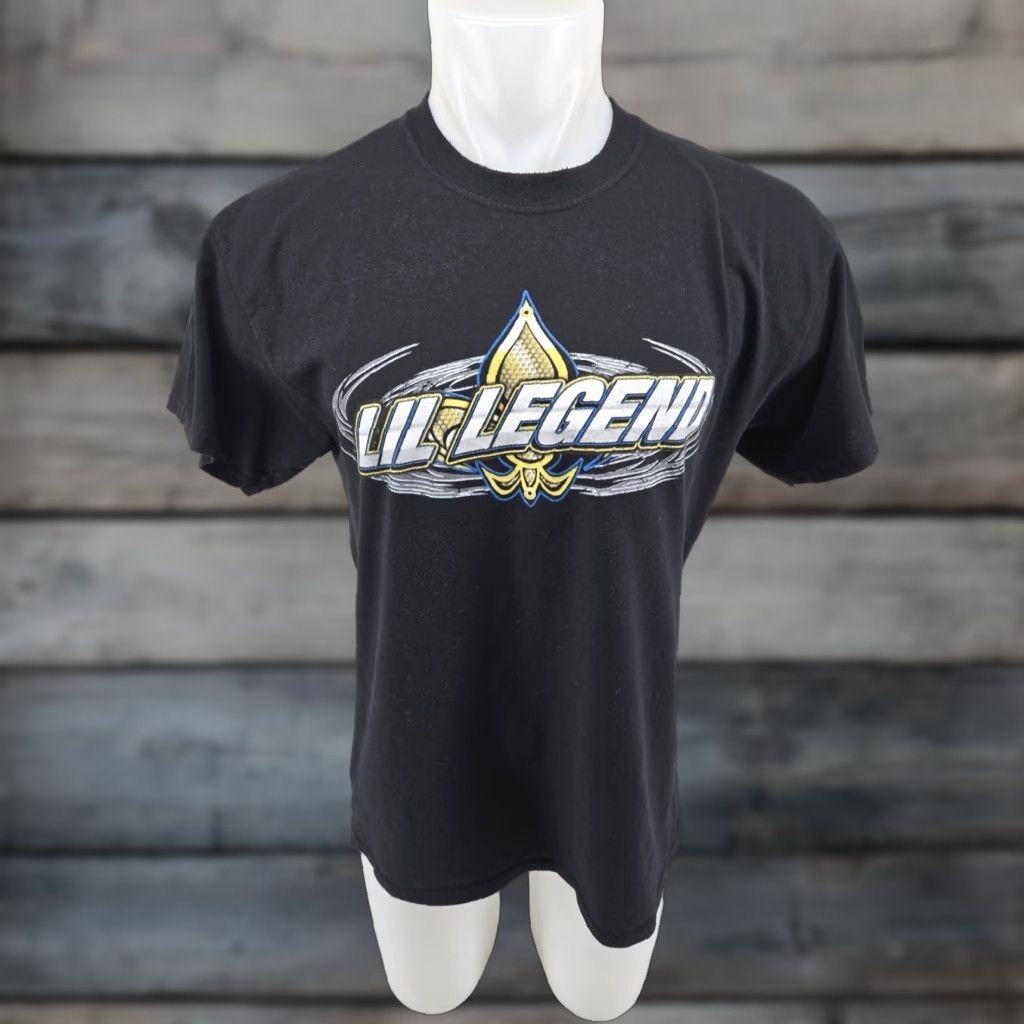 Gildan Bobby Ducote Warpath Street Cars Lil Legend Racing T-Shirt LARGE Black Cotton Short Sleeve Mens Size US L / EU 52-54 / 3 - 1 Thumbnail