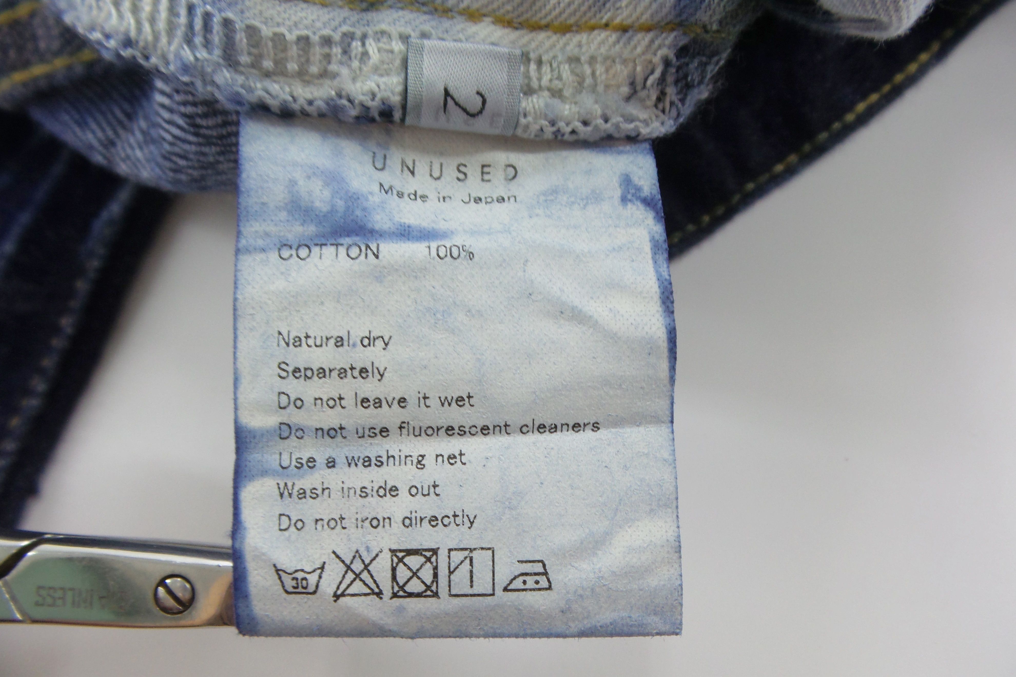 Unused Japanese Brand UNUSED Flame Jeans W16xL41.5 Size US 32 / EU 48 - 3 Thumbnail