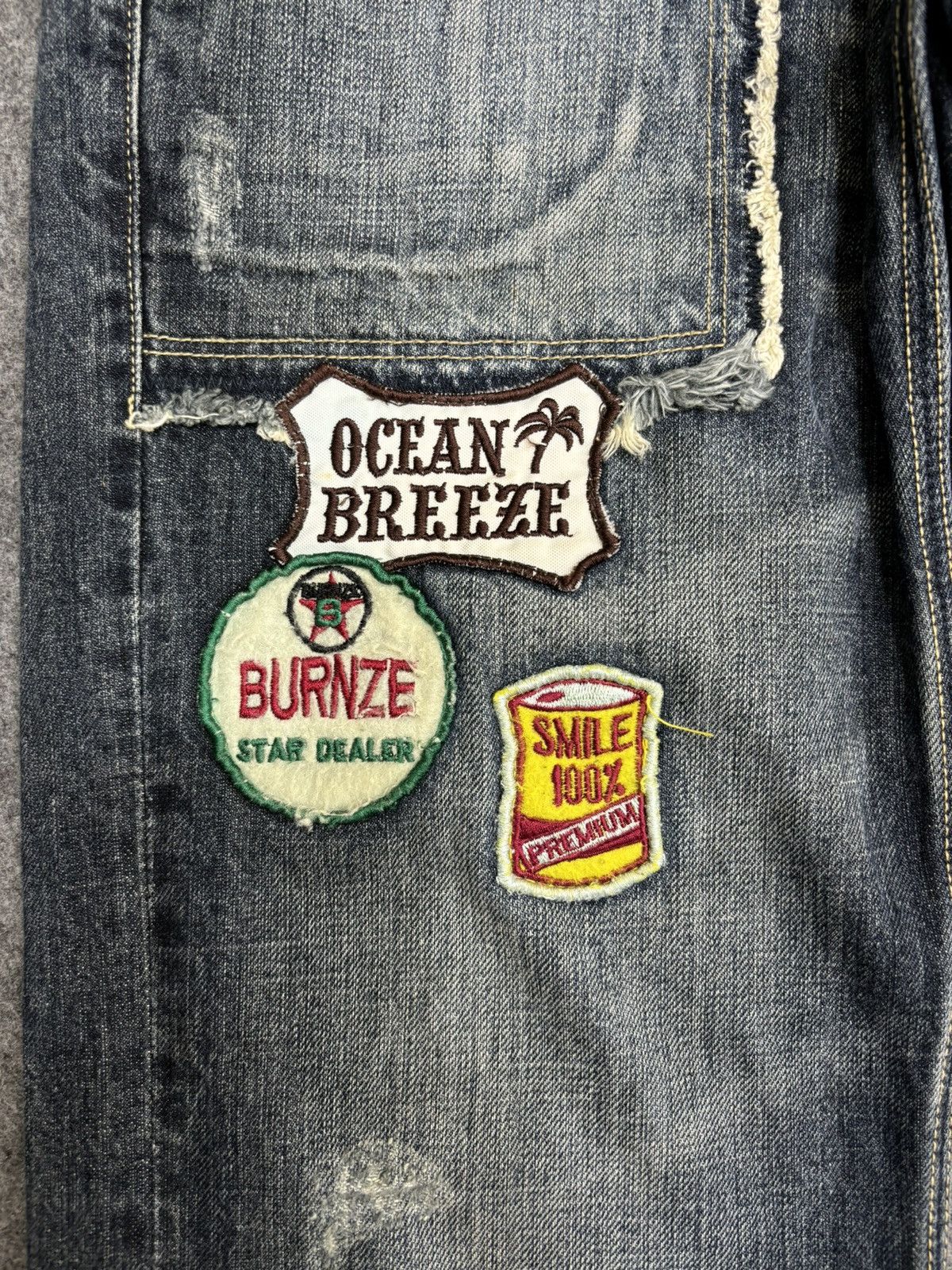 Japanese Brand × Seditionaries 💥Flare💥Insane Urban Craft Unfinishd Edge Distrssd Denim F475 Size US 34 / EU 50 - 14 Thumbnail