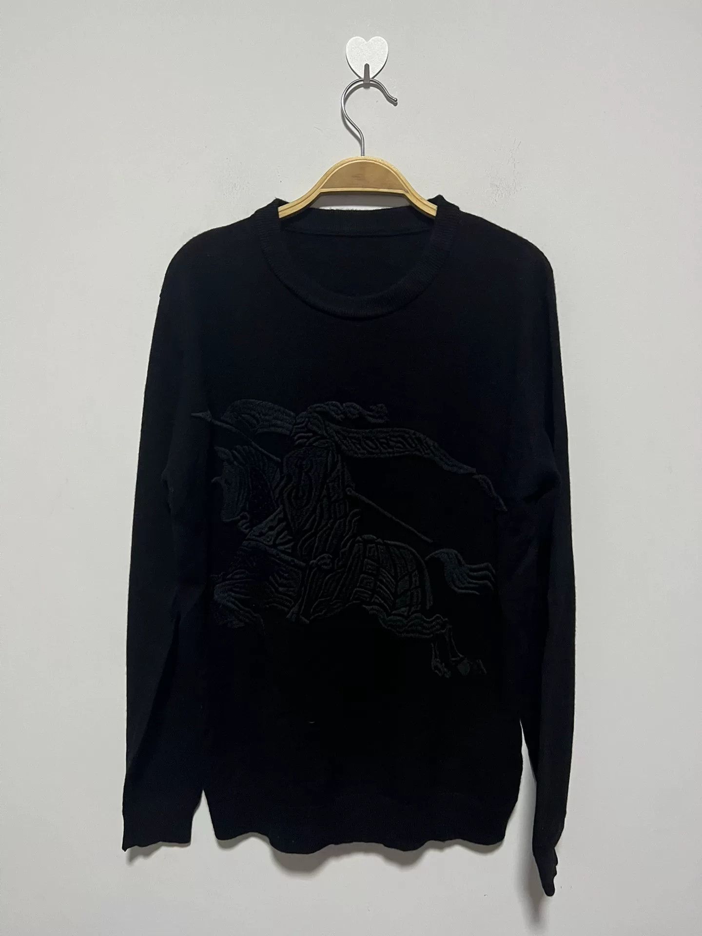 Burberry Burberry Men's Sweater with Embroidery Size US M / EU 48-50 / 2 - 1 Thumbnail