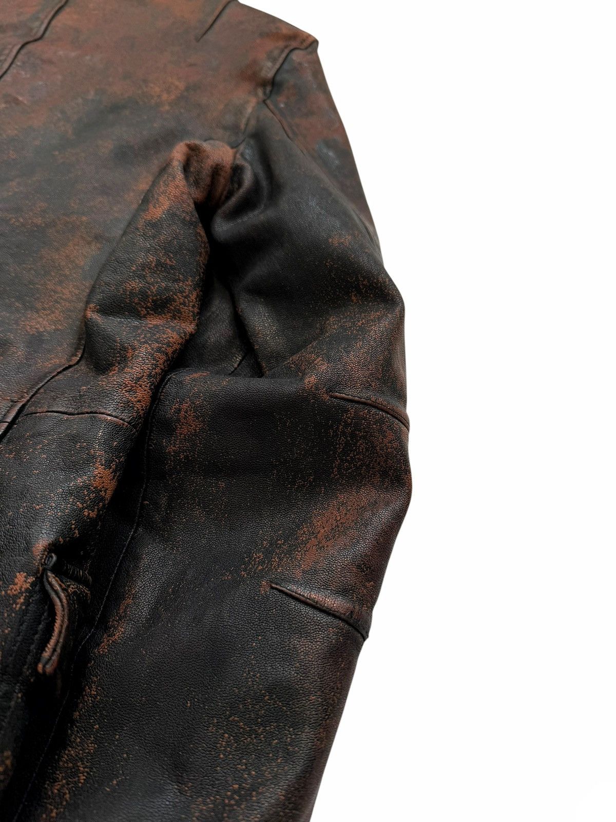Isamu Katayama Backlash GRAIL x Backlash 1/1 “Rust” Speckled Leather Jacket Size US L / EU 52-54 / 3 - 10 Thumbnail