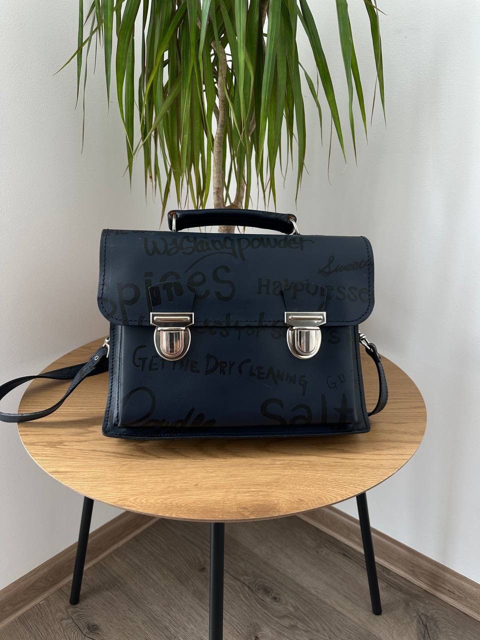 Comme des Garcons Vintage Comme des Garçons Black Graffiti Satchel Bag Rare Size ONE SIZE - 1 Thumbnail