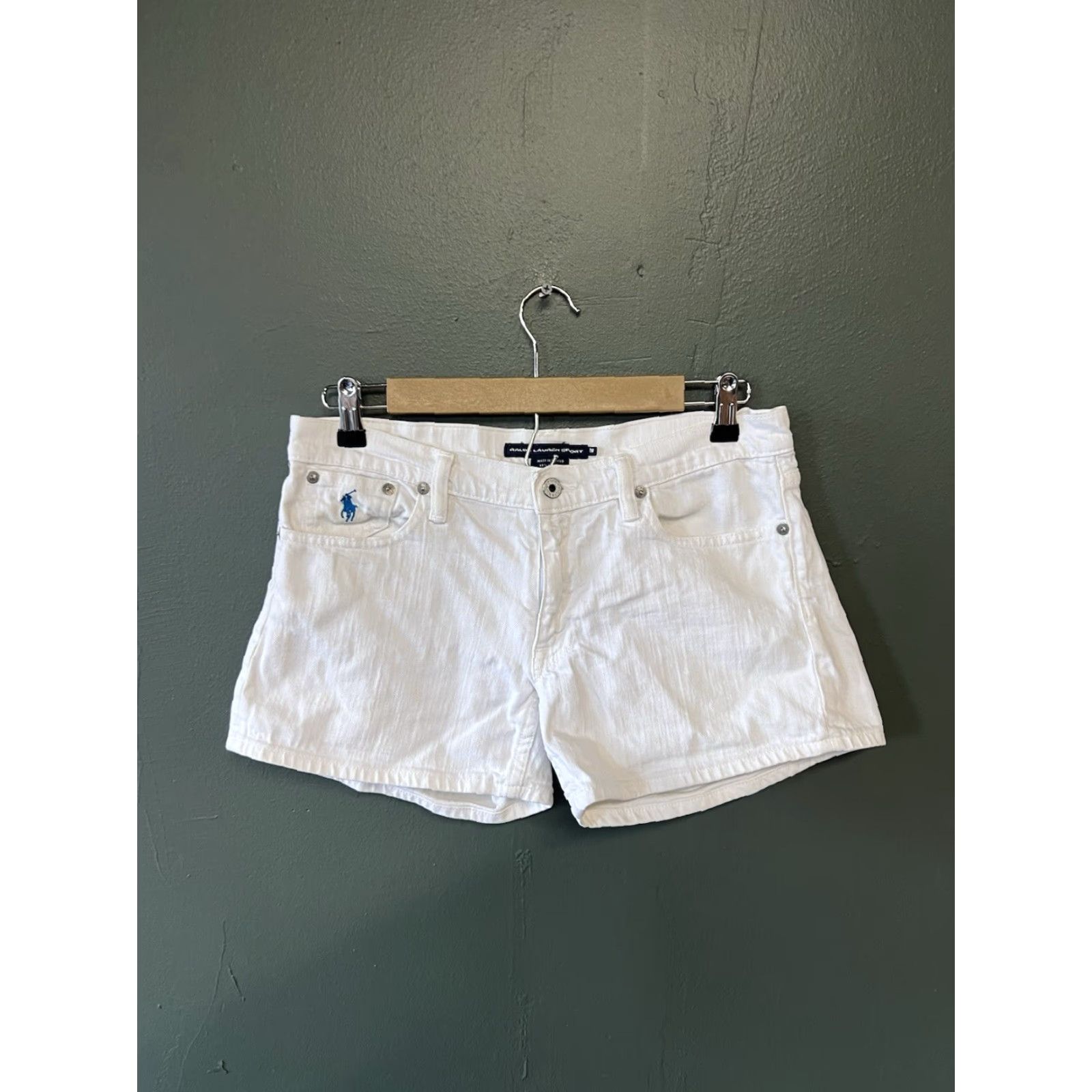 Polo Ralph Lauren Ralph Lauren Sport Womens White Short Shorts Size 28 Chino Sport - 28 White Womens Shorts Ralph Lauren Sport Size 28" / US 6 / IT 42 - 2 Thumbnail