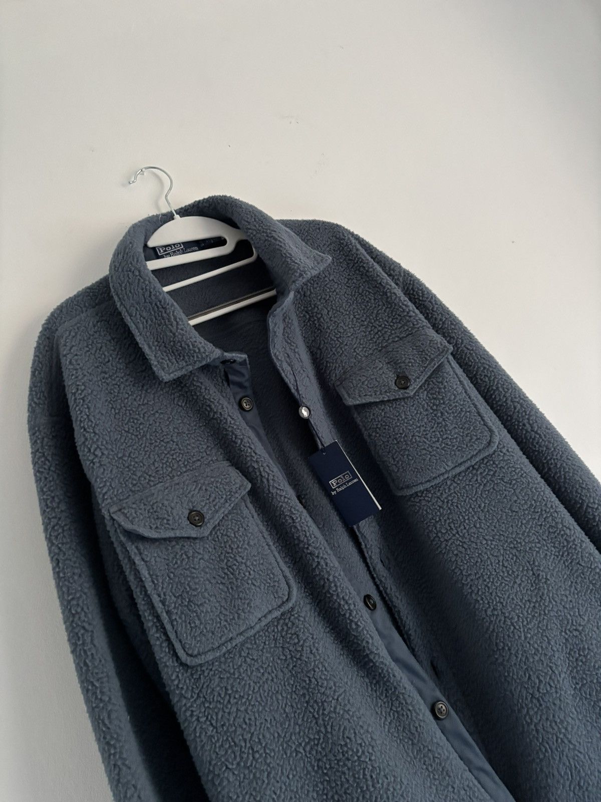 Polo Ralph Lauren Polo Ralph Lauren Pile Fleece Overshirt Blue Corsair Size US XL / EU 56 / 4 - 2 Thumbnail