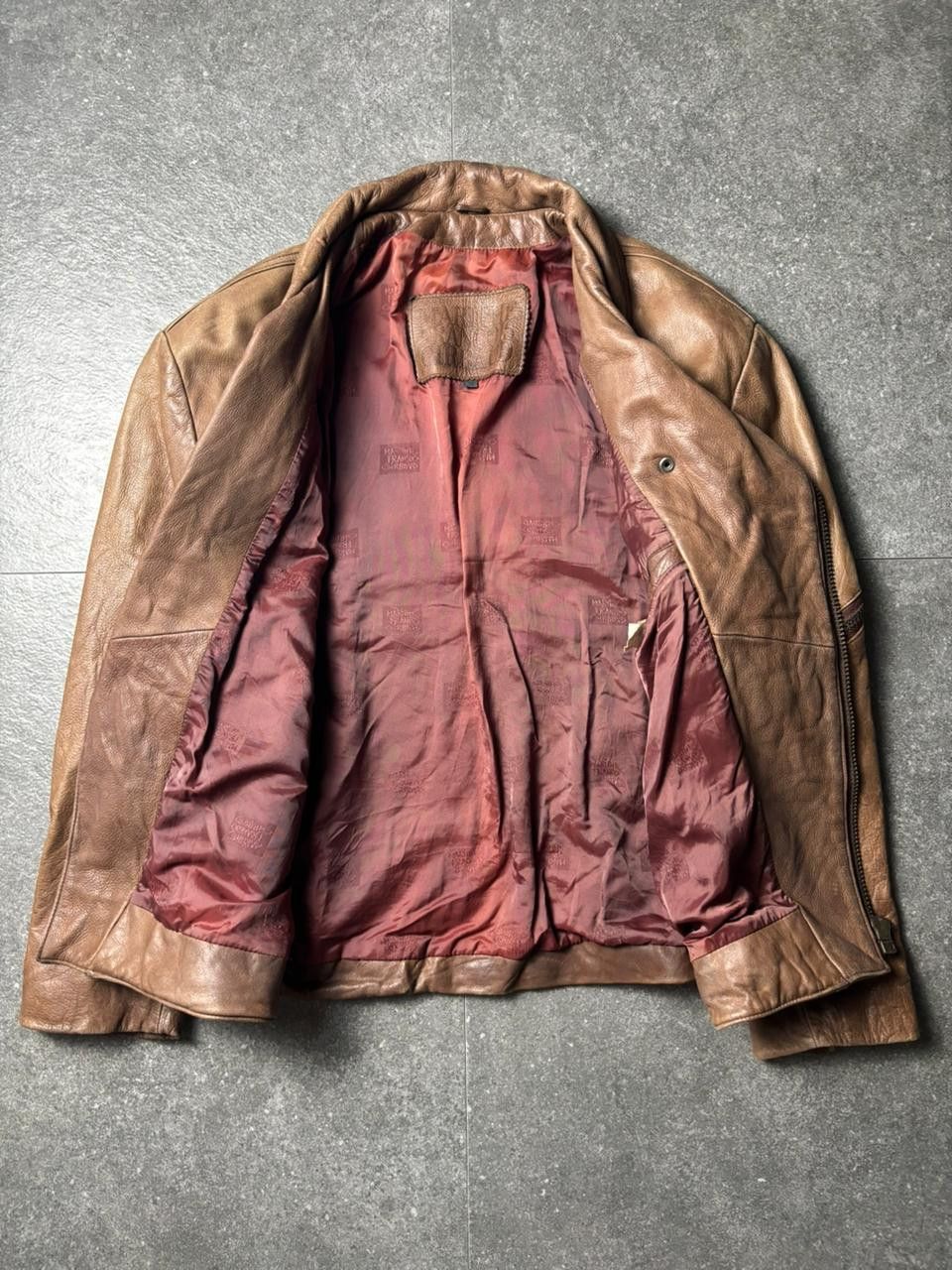 Marithe + Francois Girbaud 1990s Marithe Francois Girbaud Ramones Leather Jacket Size US L / EU 52-54 / 3 - 11 Thumbnail