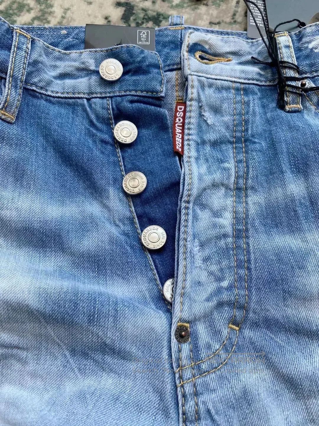 Dsquared2 Dsquared2 Light Blue Combat Denim Pants. Size US 32 / EU 48 - 3 Thumbnail