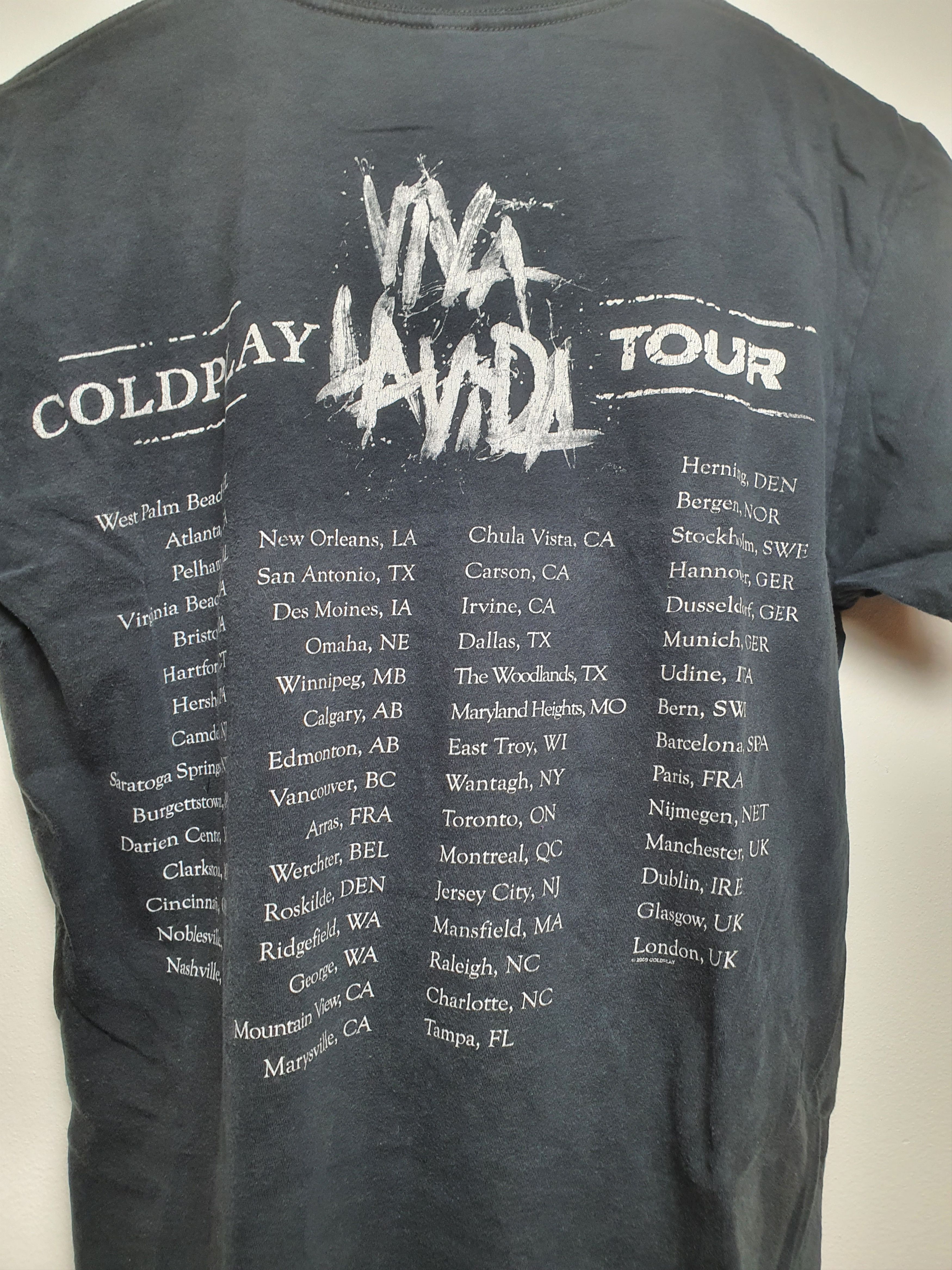 Band Tees × Vintage 00s Vintage Coldplay Tour Tee like Radiohead Oasis Britpop Size US S / EU 44-46 / 1 - 4 Thumbnail
