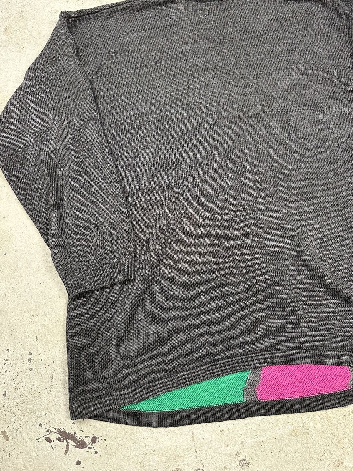 Japanese Brand × Vintage Vintage 80s Pop Art Mosaic Picasso Sweater Jumper Size US XL / EU 56 / 4 - 9 Thumbnail