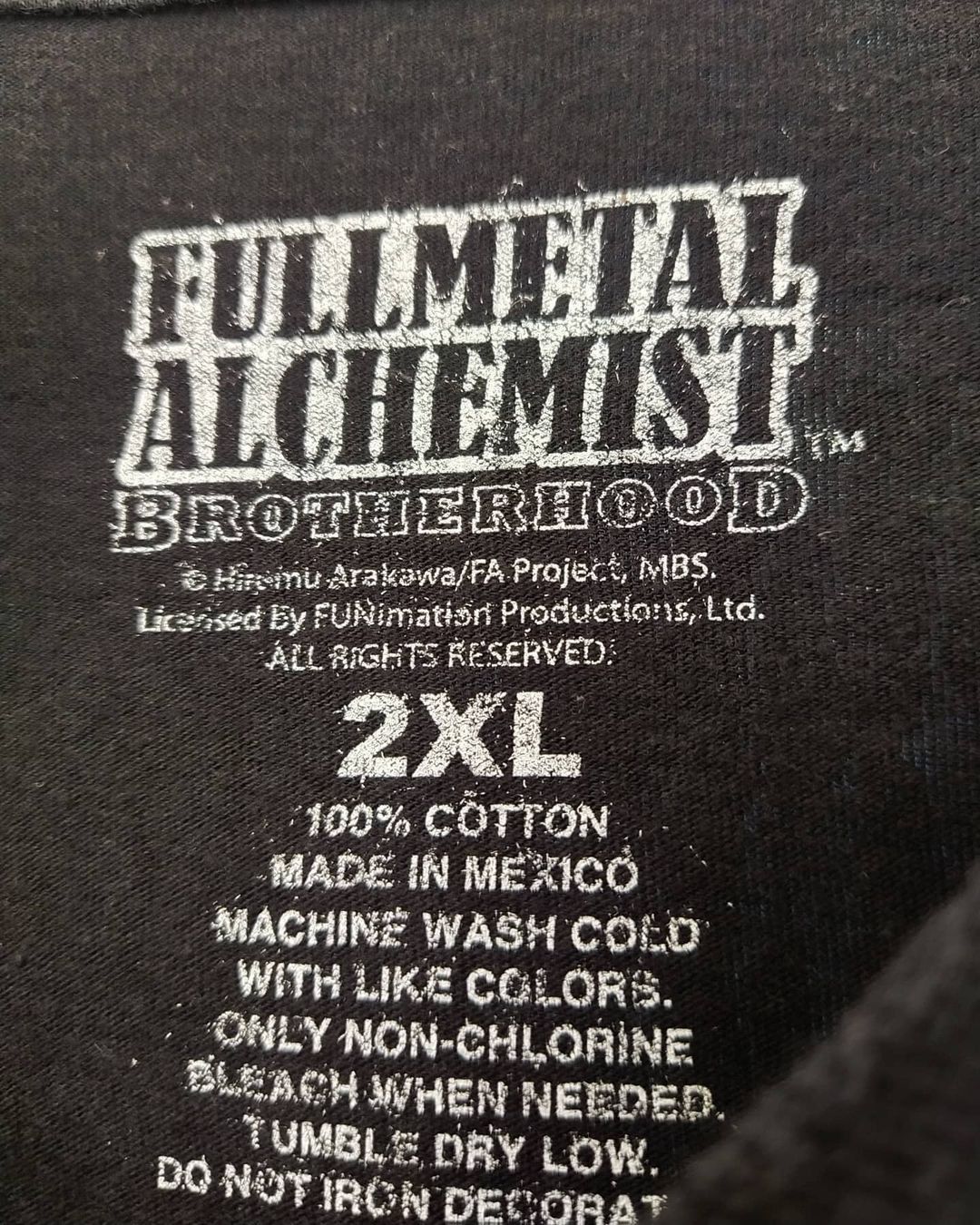 Anime Fullmetal Alchemist Brotherhood Logo Black Tees Anime Size US XXL / EU 58 / 5 - 4 Thumbnail