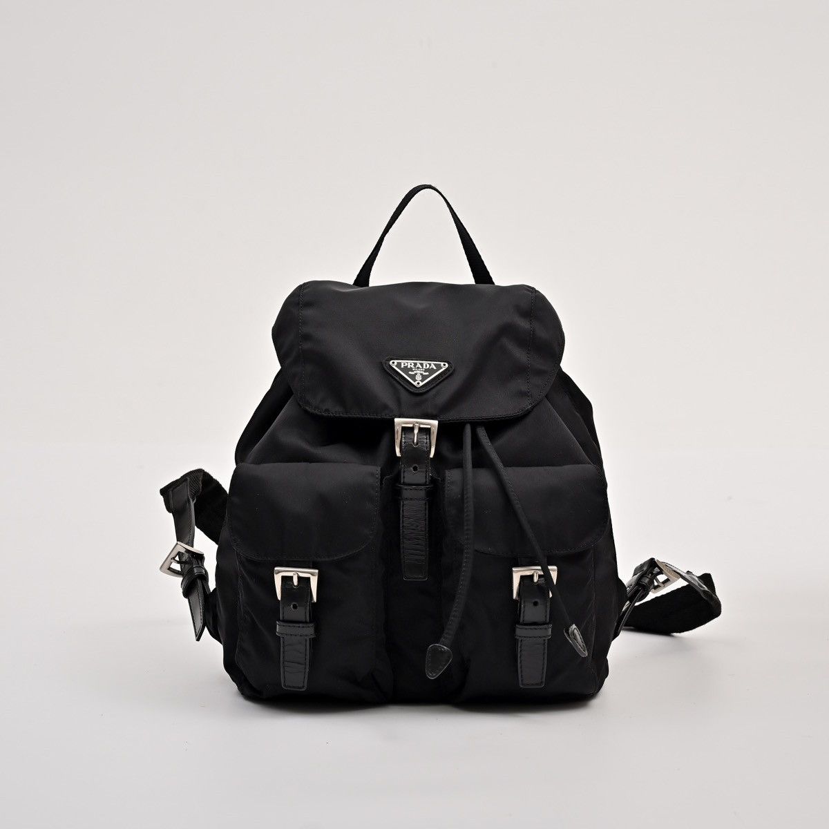 Prada Prada Small Re-Nylon Black Backpack Size ONE SIZE - 1 Thumbnail