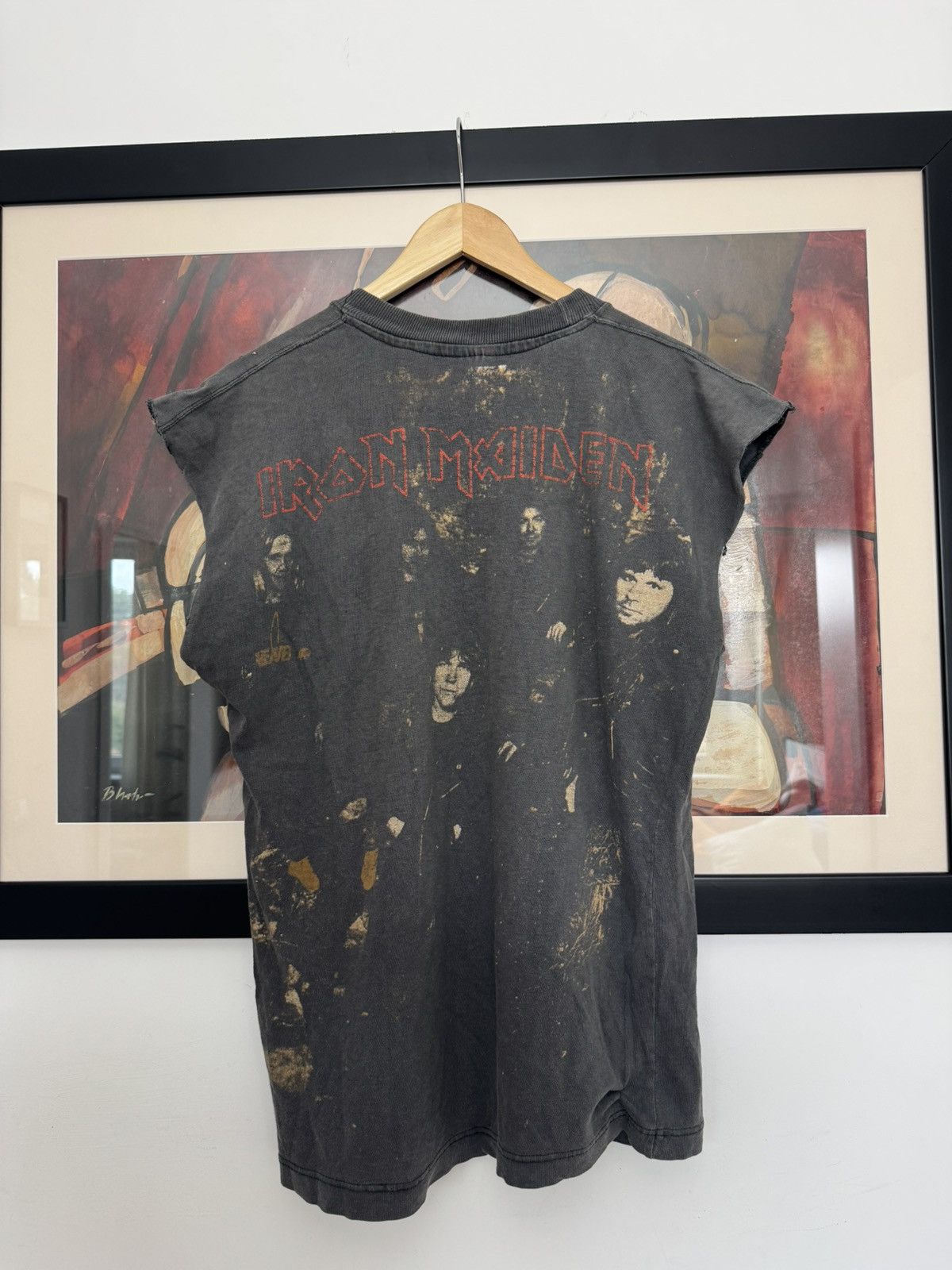 1992 Iron Maiden Fear of the Dark Vintage Sleeveless Tee AOP
